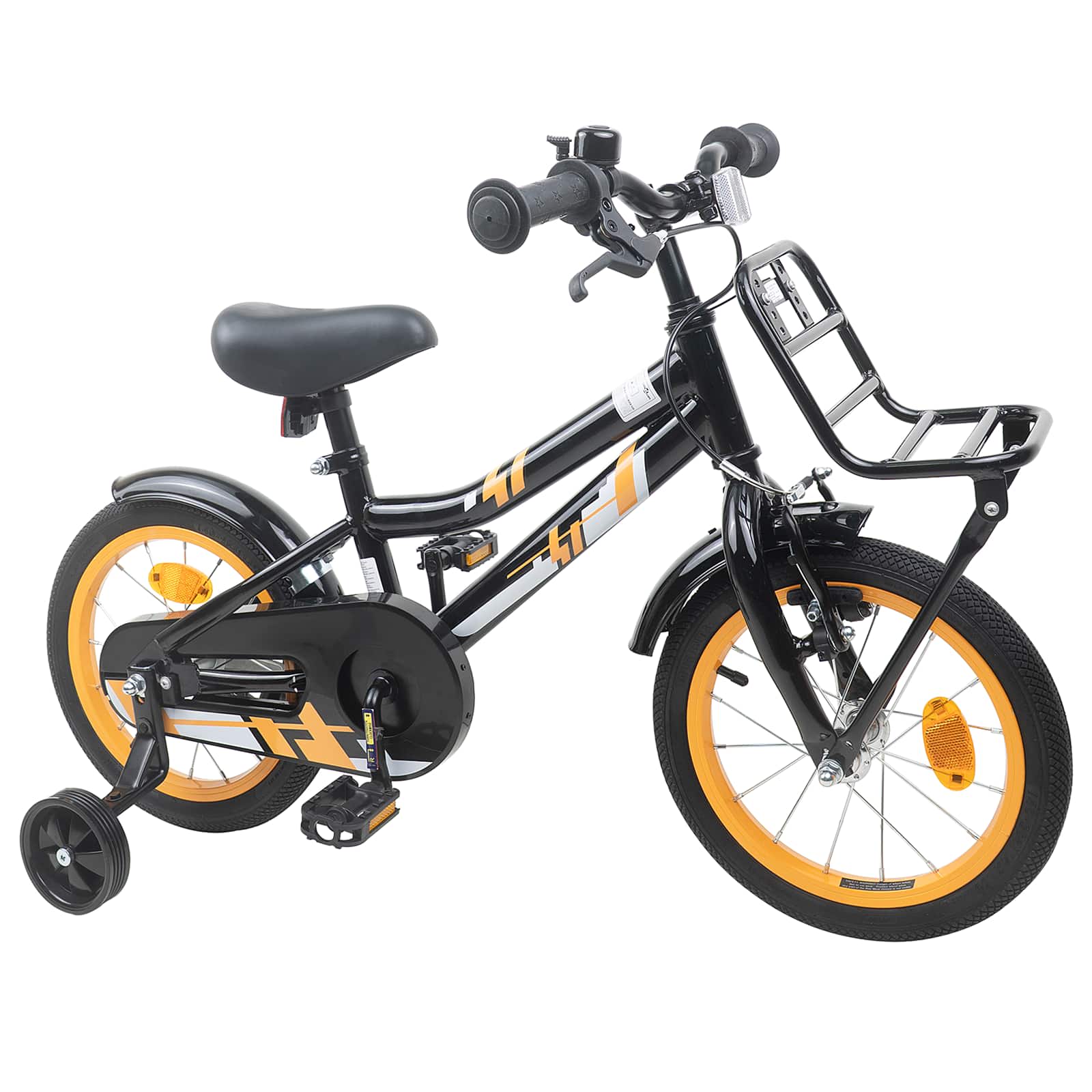 vidaXL Kinderfiets 20 Inch voor 6-11 jaar oud Oranje Zwart