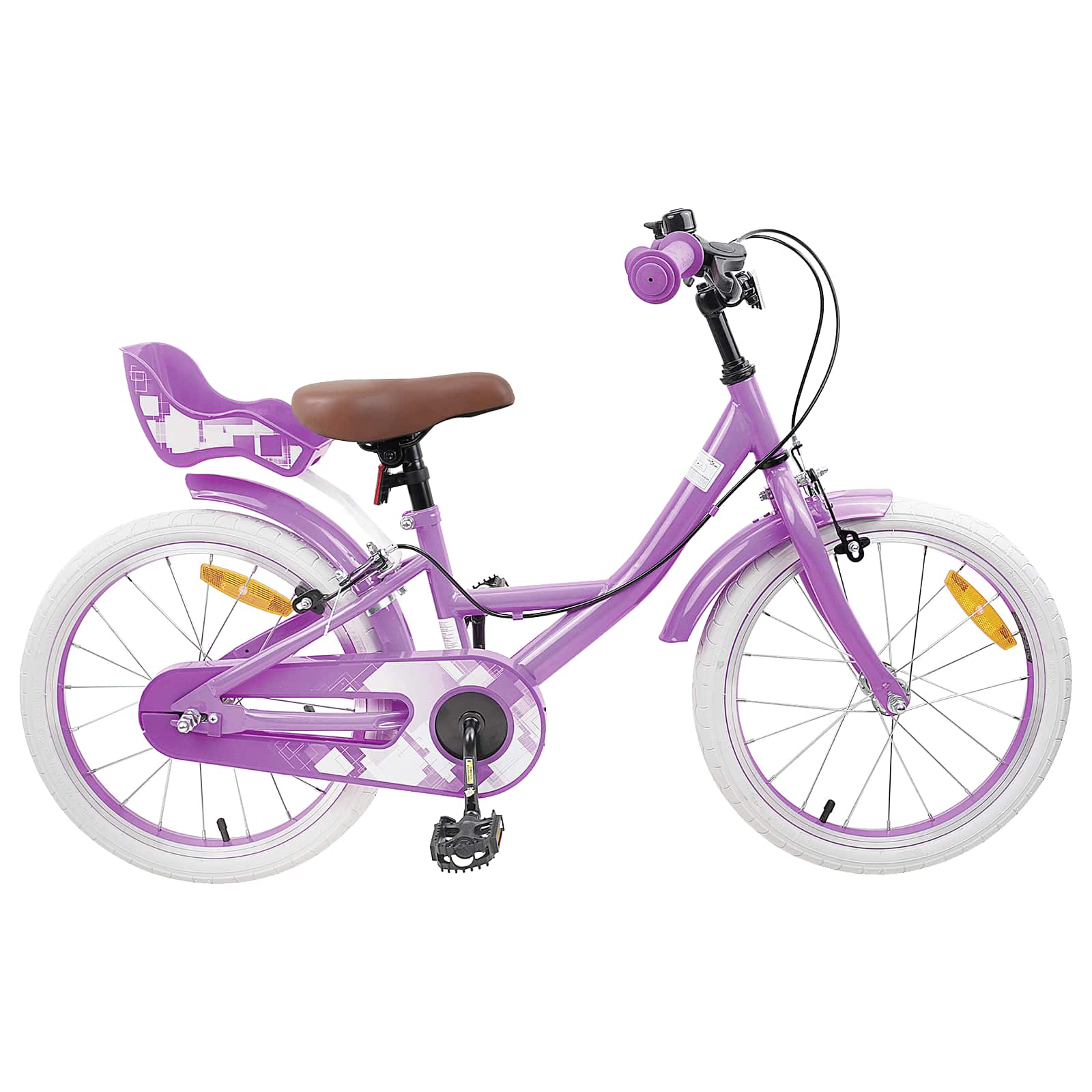 vidaXL Kinderfiets 12 Inch voor 2-4 jaar oud Lichtroze