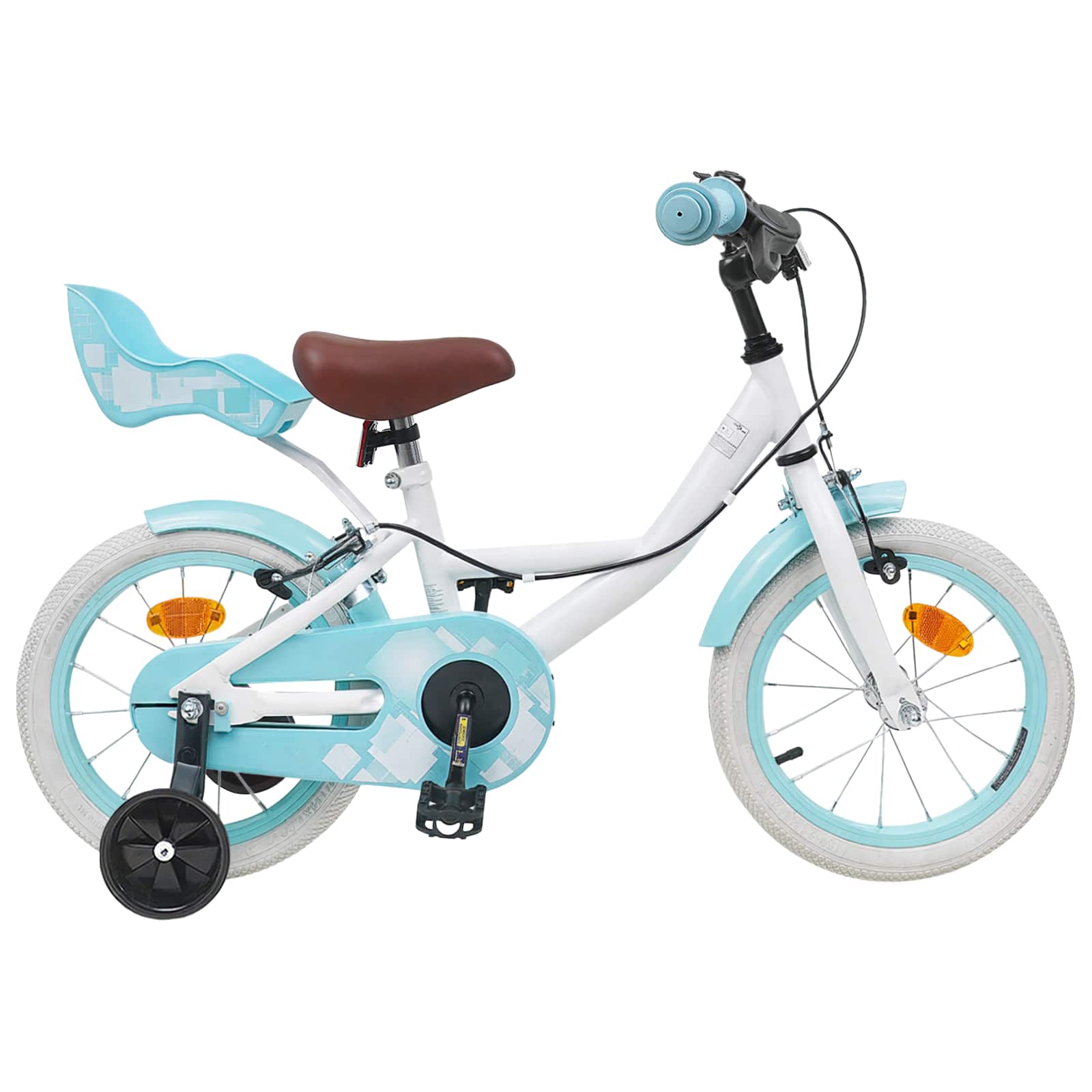 vidaXL Kinderfiets 12 Inch voor 2-4 jaar oud Lichtroze