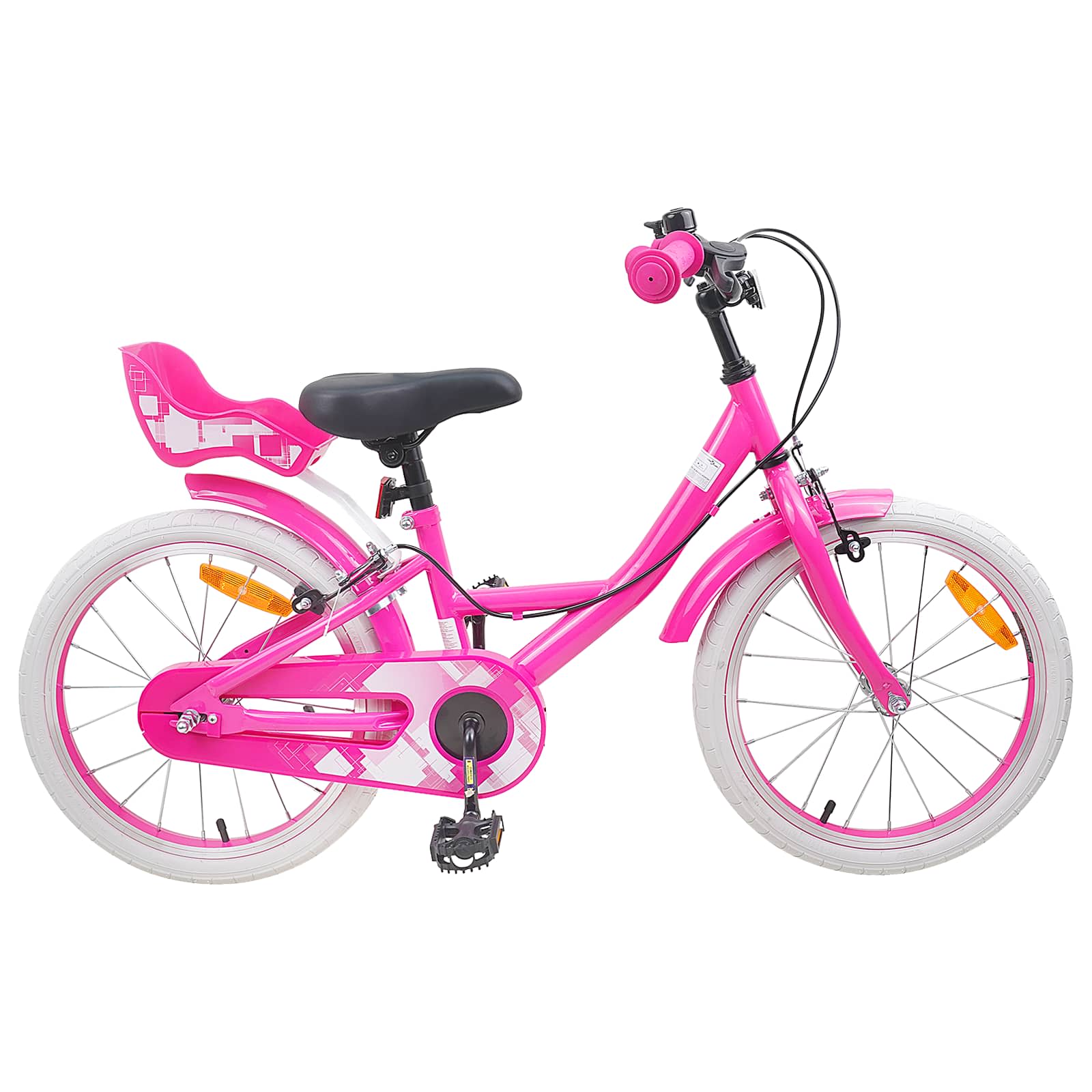 vidaXL Kinderfiets 12 Inch voor 2-4 jaar oud Lichtroze