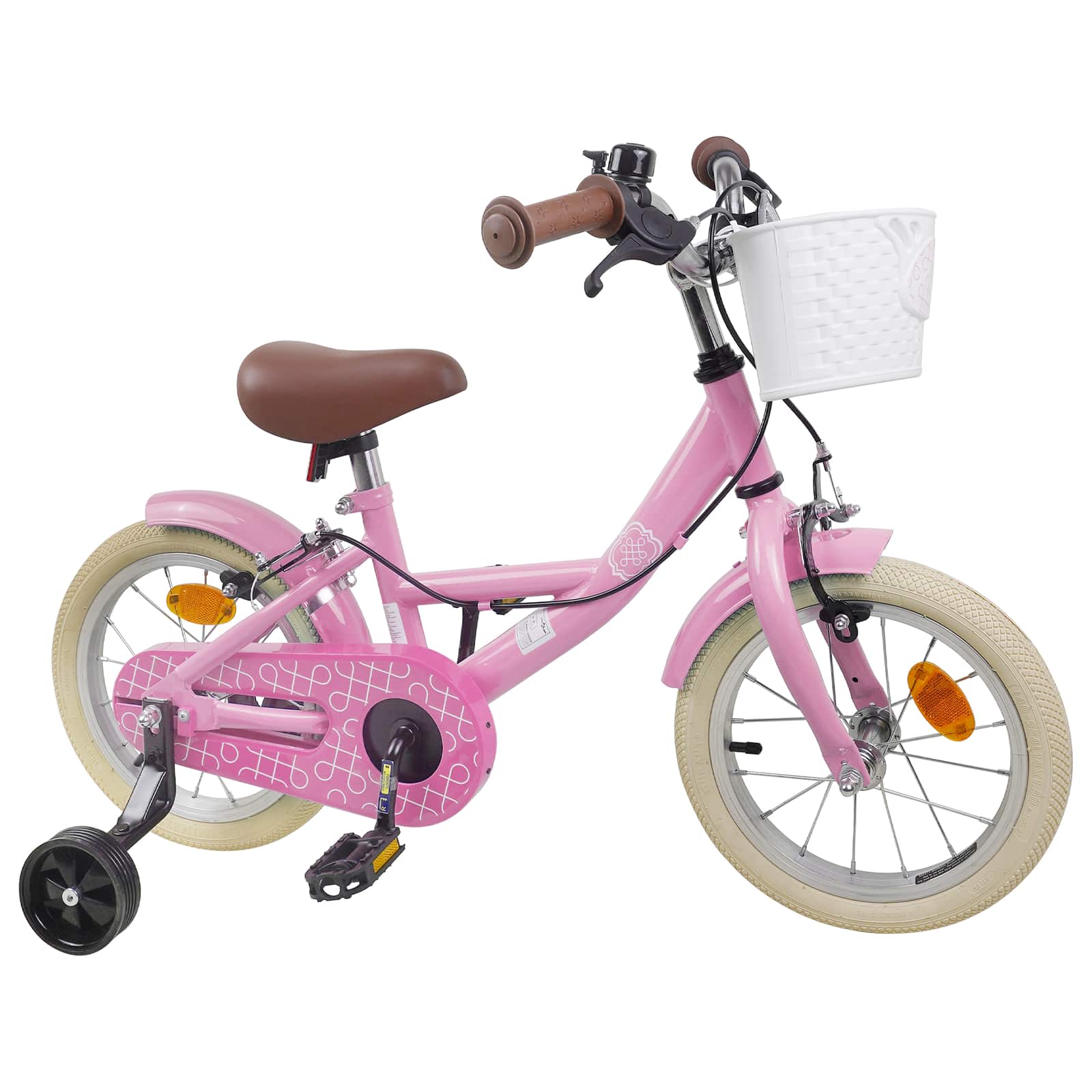 vidaXL Kinderfiets 12 Inch voor 2-4 jaar oud Lichtroze