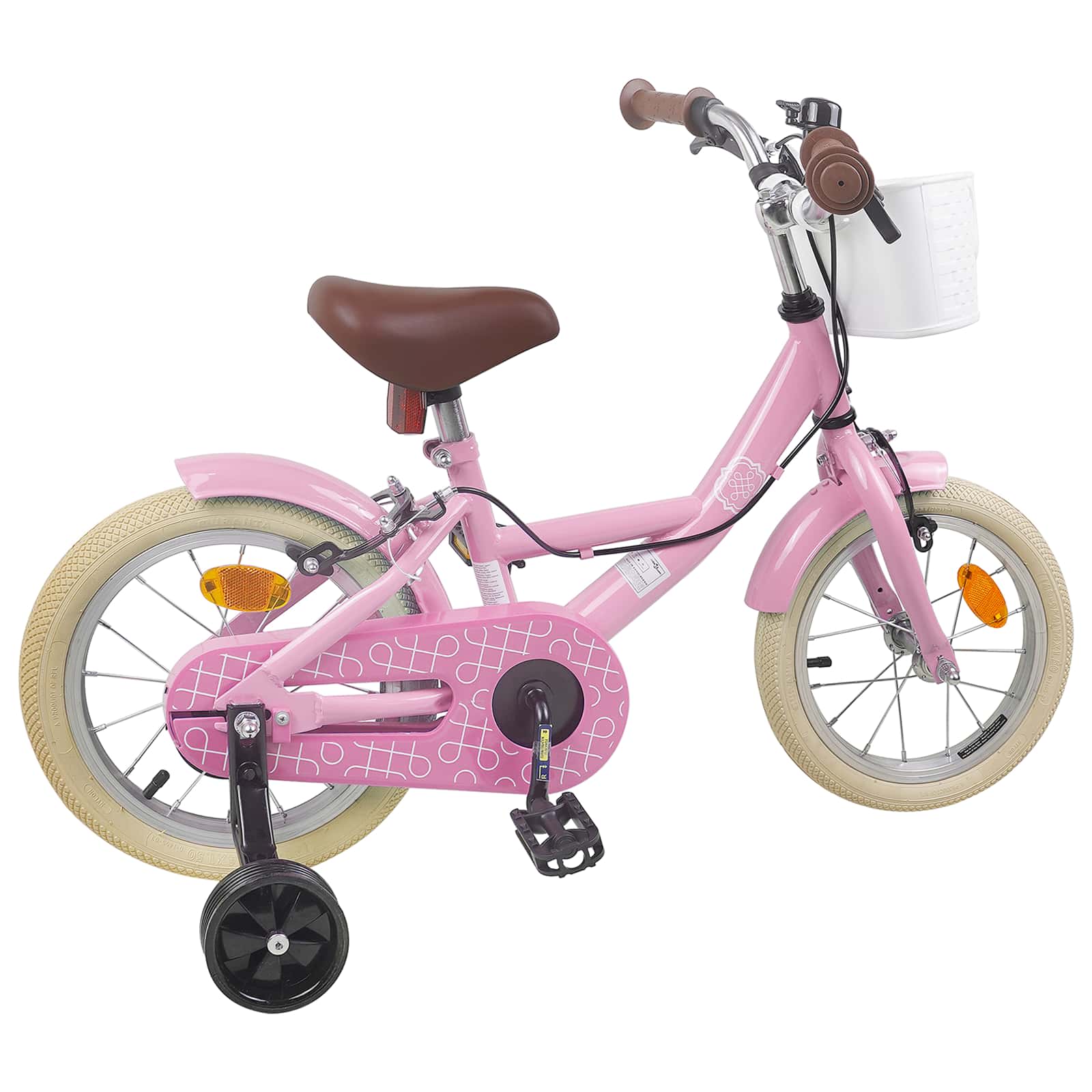 vidaXL Kinderfiets 12 Inch voor 2-4 jaar oud Lichtroze