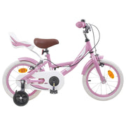 vidaXL Kinderfiets 12 Inch voor 2-4 jaar oud Lichtroze