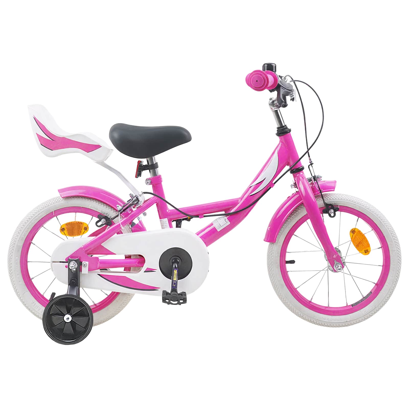 vidaXL Kinderfiets 12 Inch voor 2-4 jaar oud Lichtroze