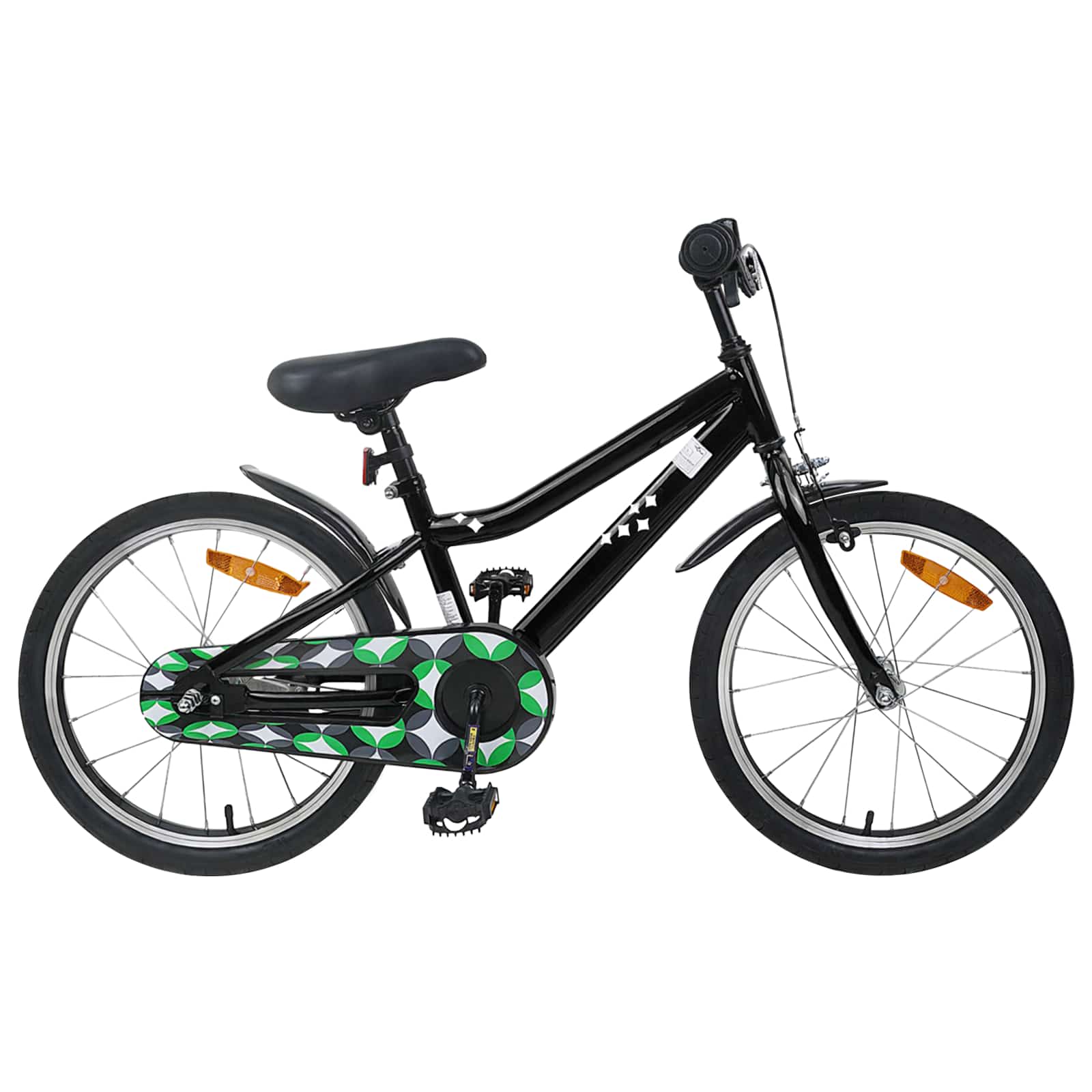 vidaXL Kinderfiets 12 Inch voor 2-4 jaar oud Zwart