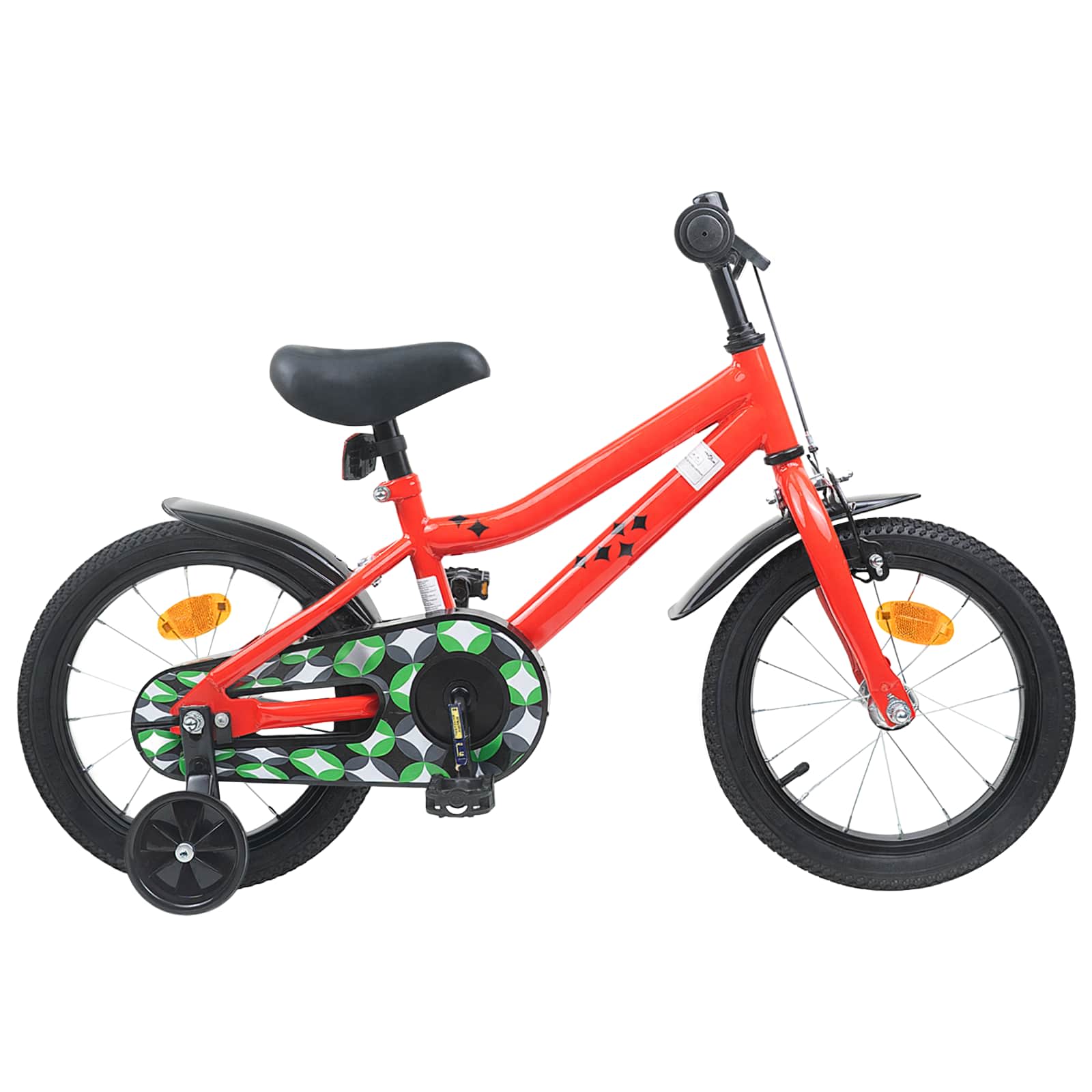 vidaXL Kinderfiets 12 Inch voor 2-4 jaar oud Zwart