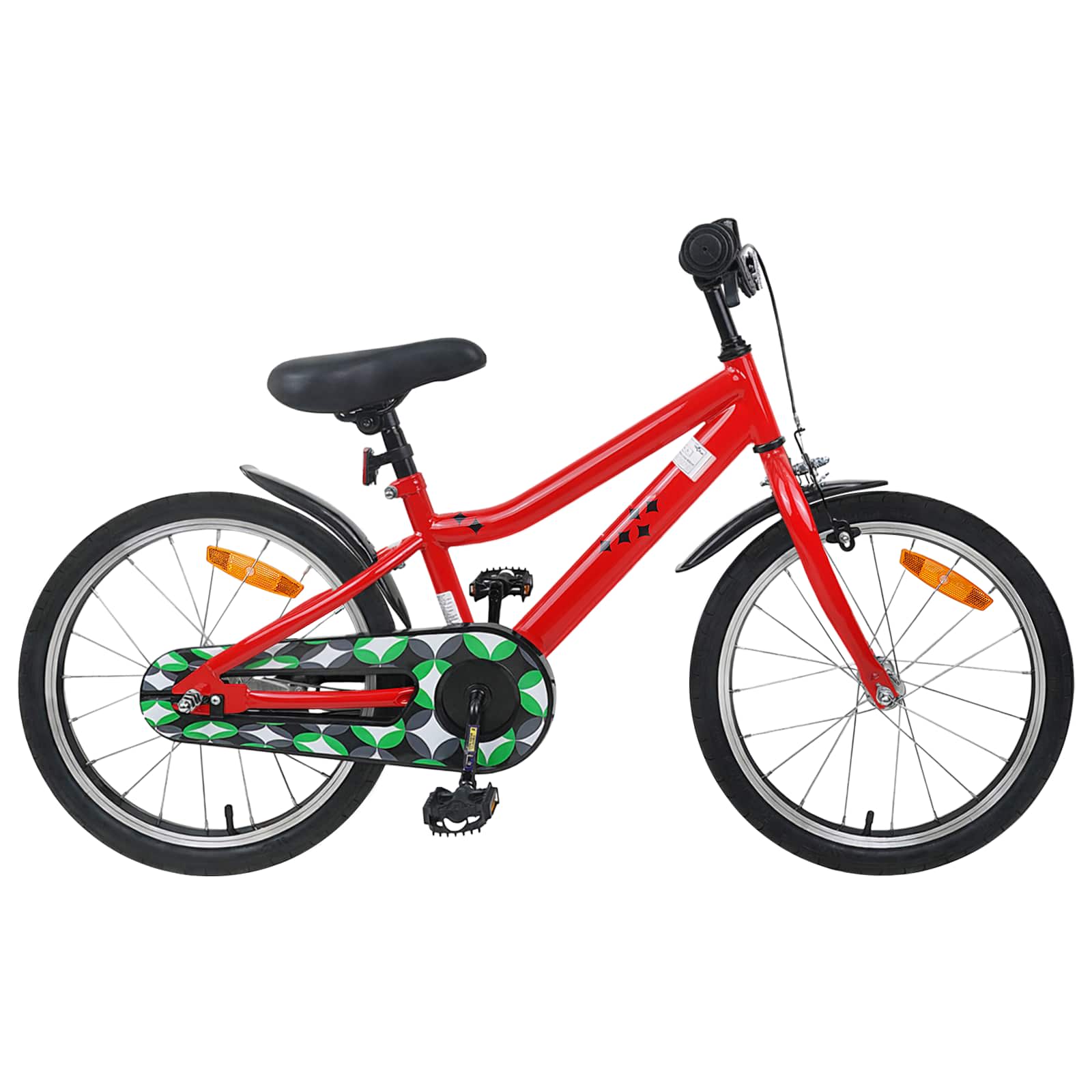 vidaXL Kinderfiets 12 Inch voor 2-4 jaar oud Zwart