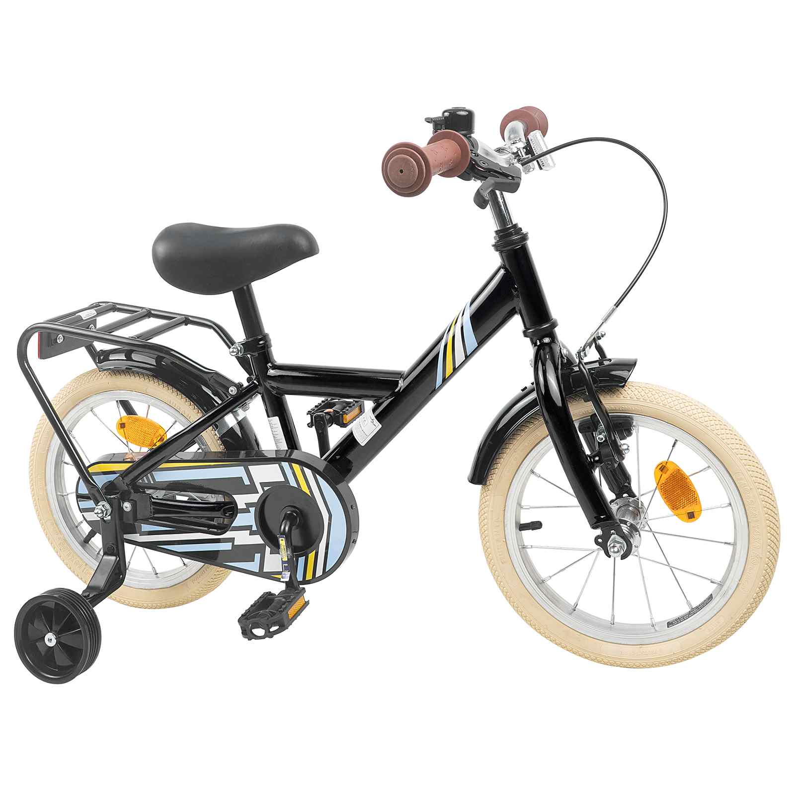 vidaXL Kinderfiets 20 Inch voor 6-11 jaar oud Zwart