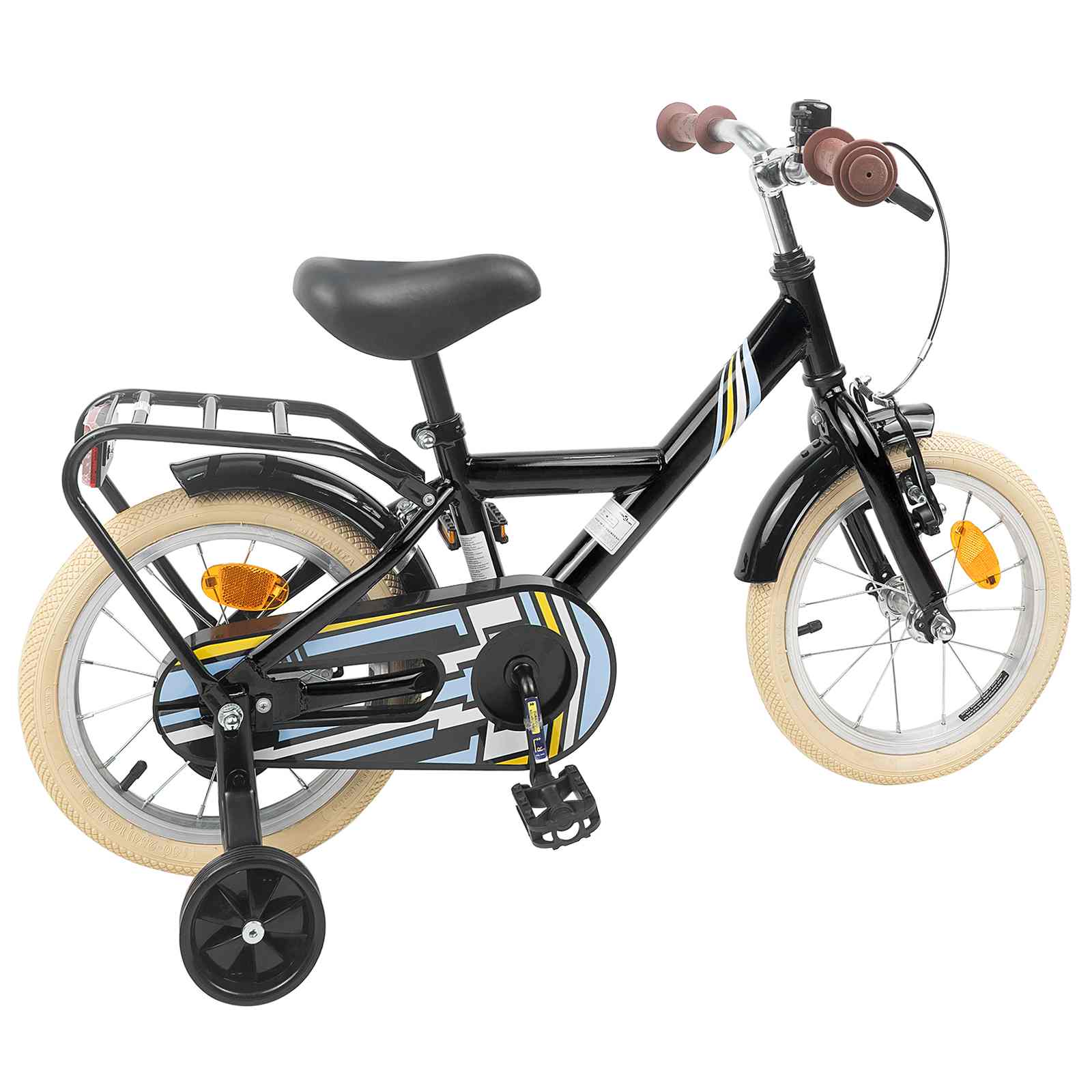 vidaXL Kinderfiets 20 Inch voor 6-11 jaar oud Zwart