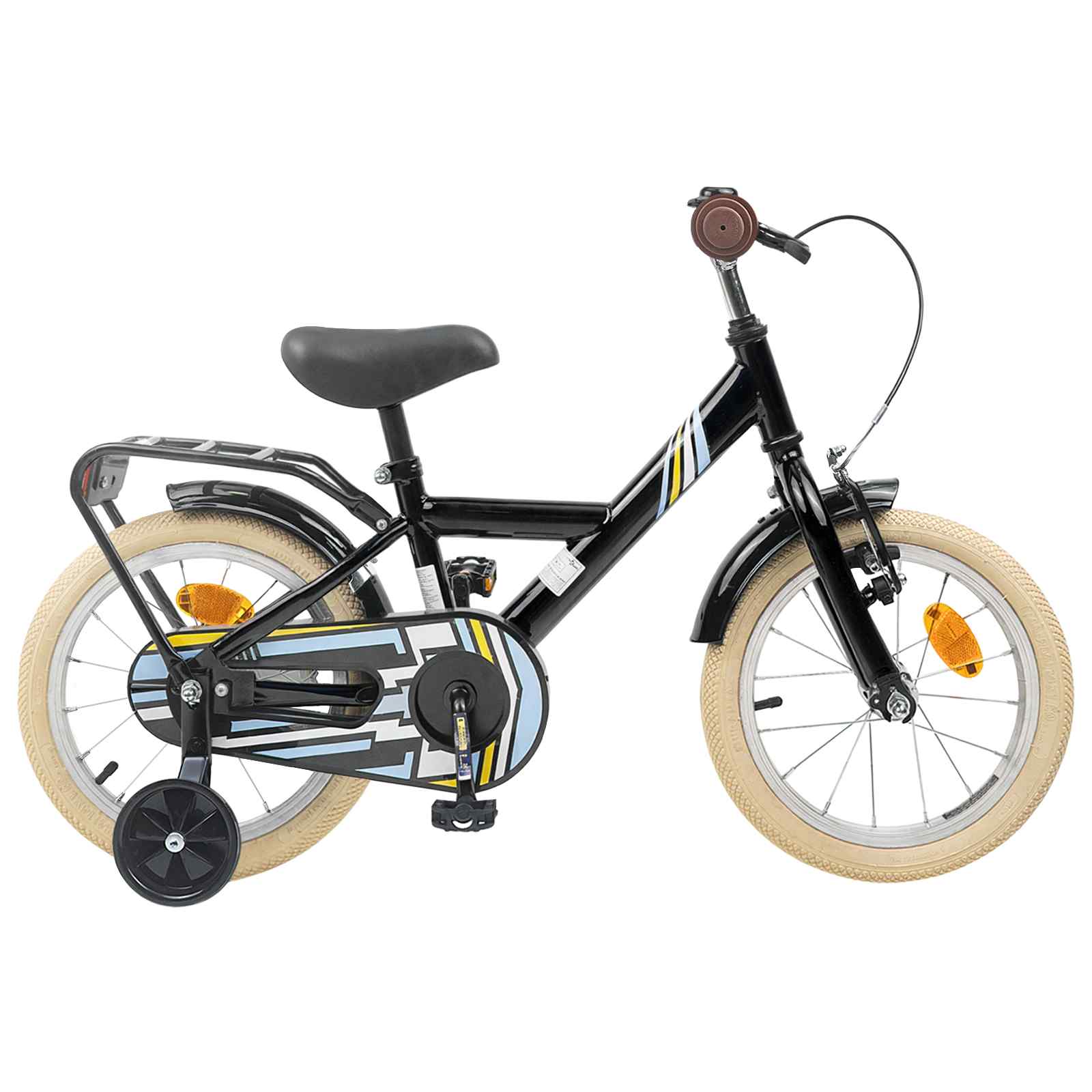vidaXL Kinderfiets 20 Inch voor 6-11 jaar oud Zwart