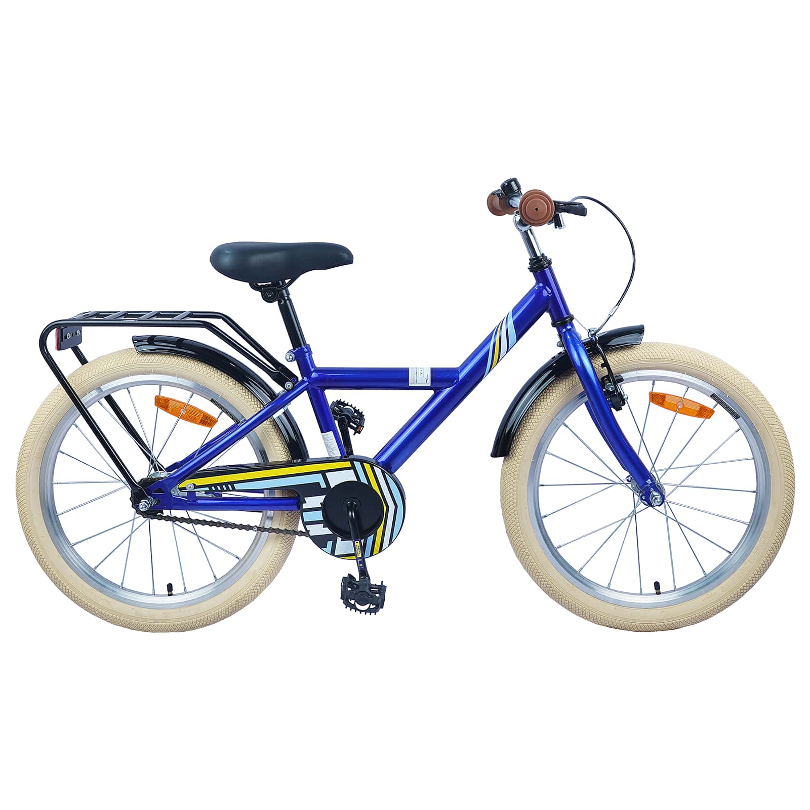 vidaXL Kinderfiets 20 Inch voor 6-11 jaar oud Zwart
