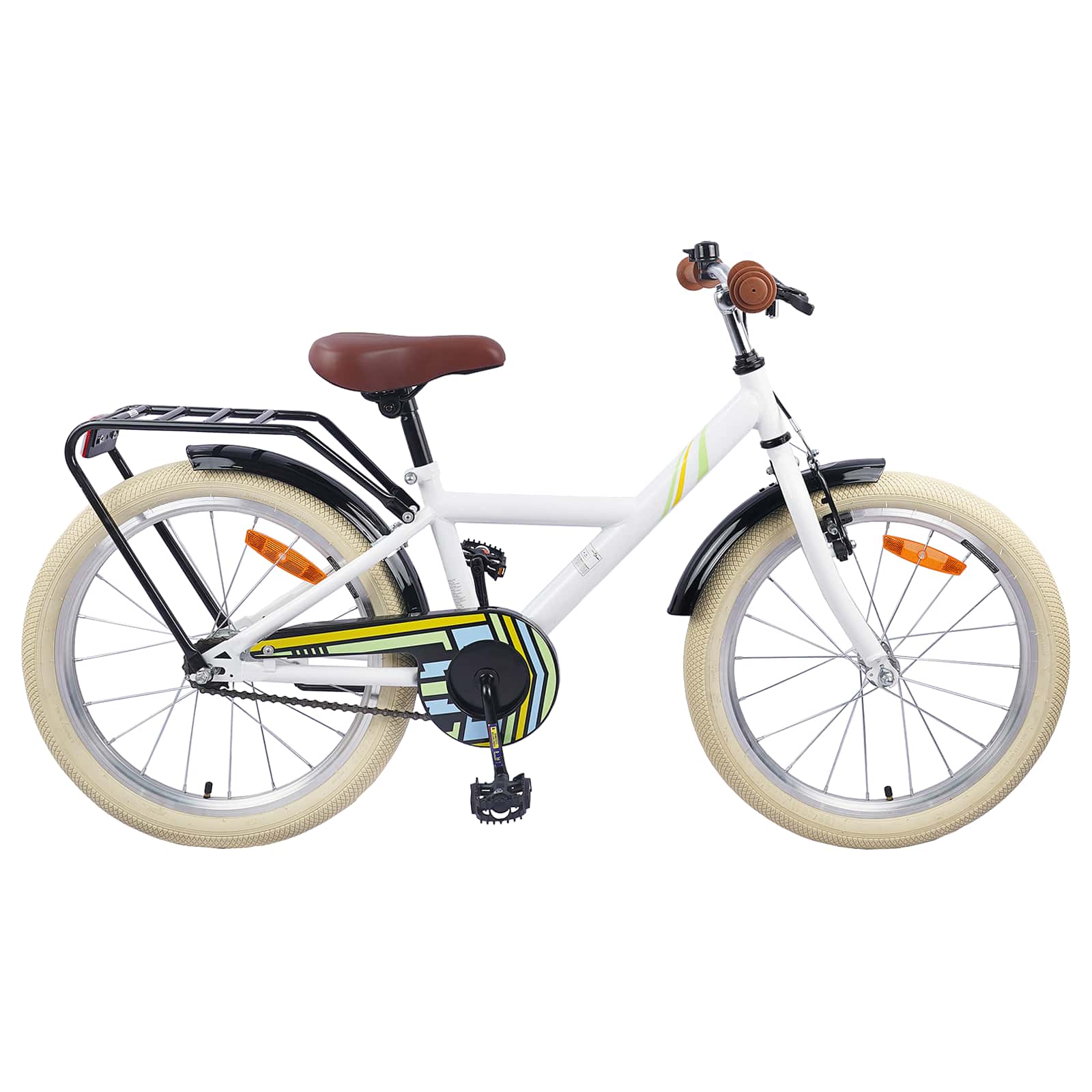 vidaXL Kinderfiets 20 Inch voor 6-11 jaar oud Zwart