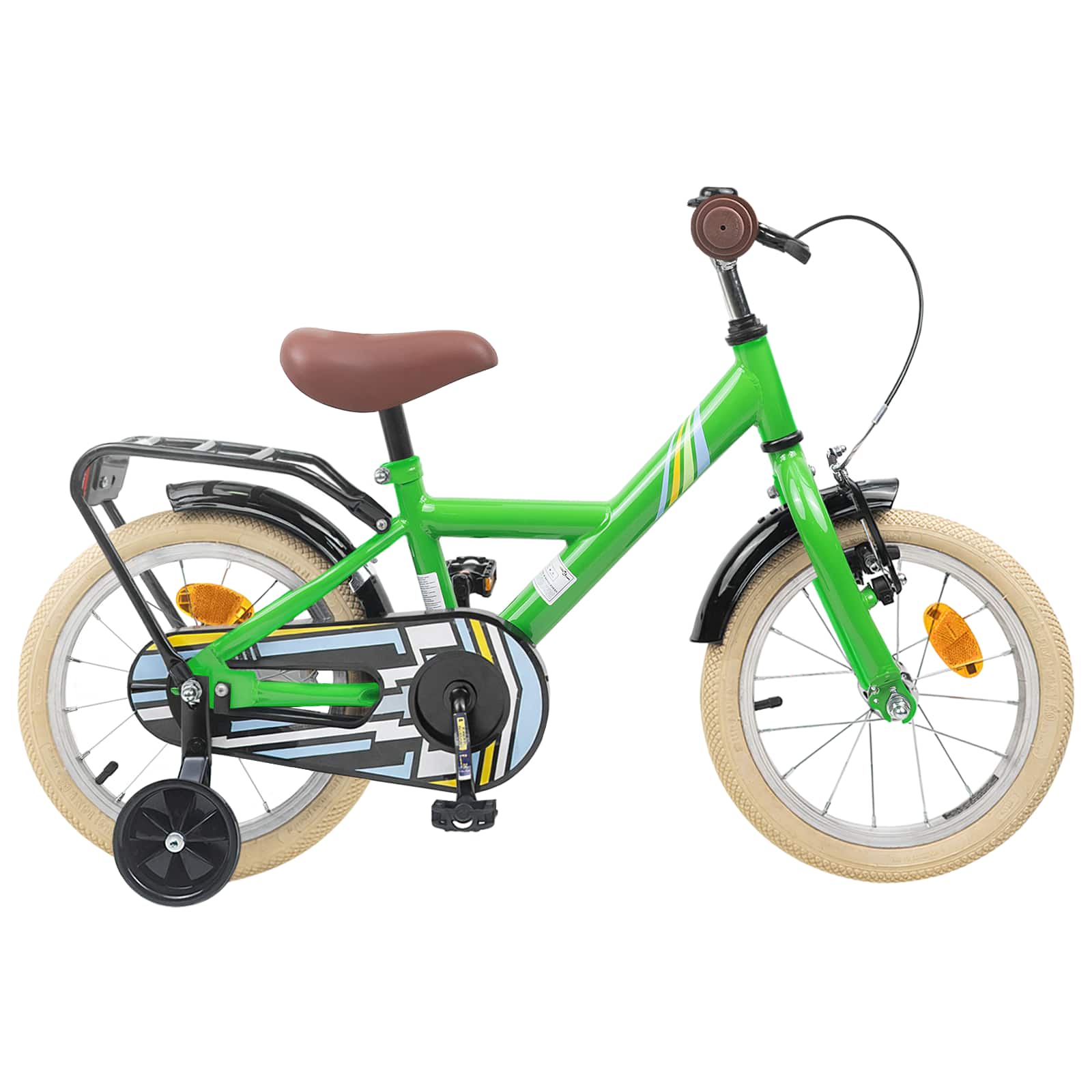 vidaXL Kinderfiets 20 Inch voor 6-11 jaar oud Zwart