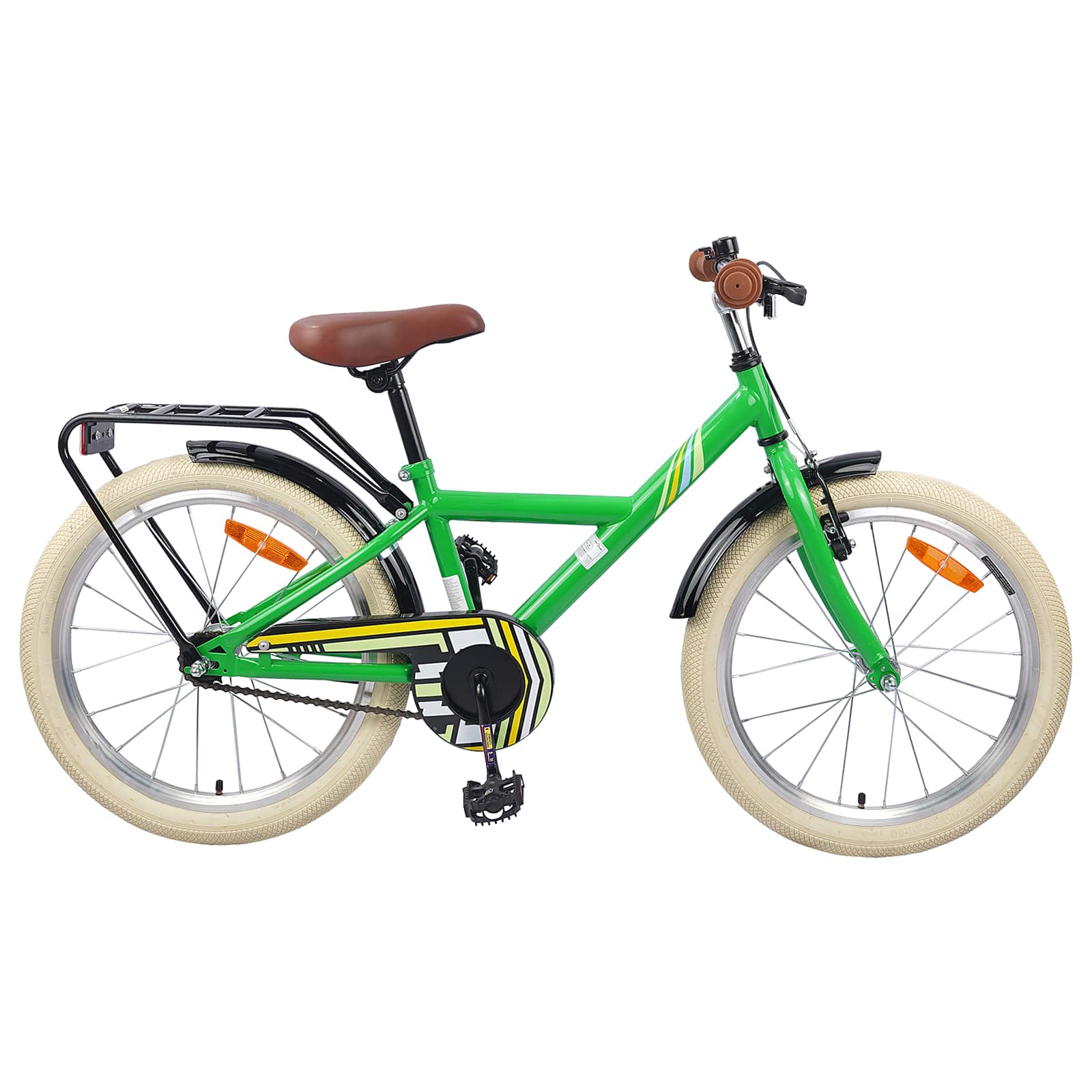 vidaXL Kinderfiets 20 Inch voor 6-11 jaar oud Zwart