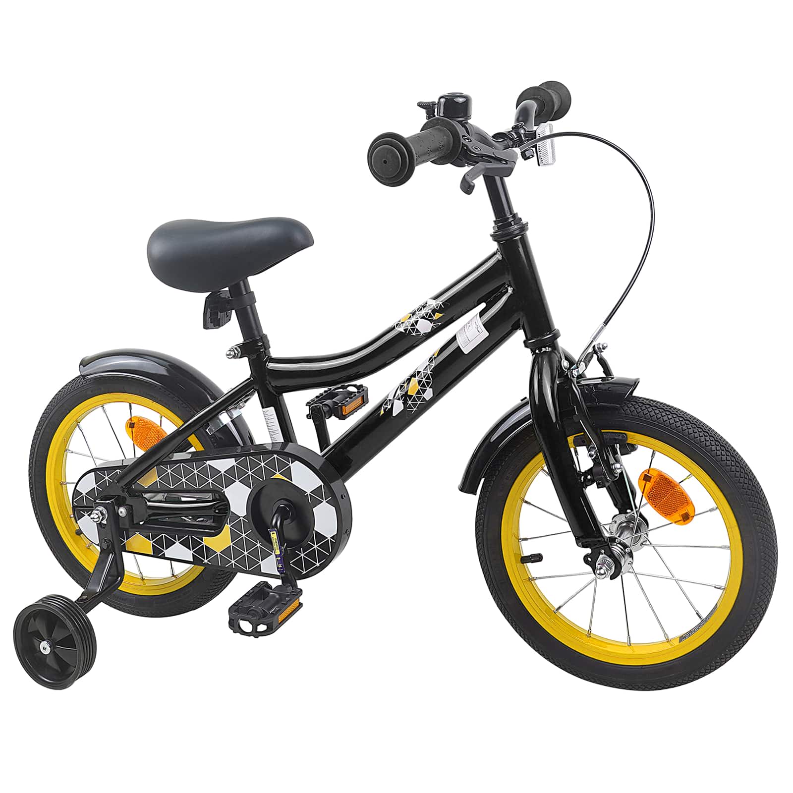 vidaXL Kinderfiets 20 Inch voor 6-11 jaar oud Zwart