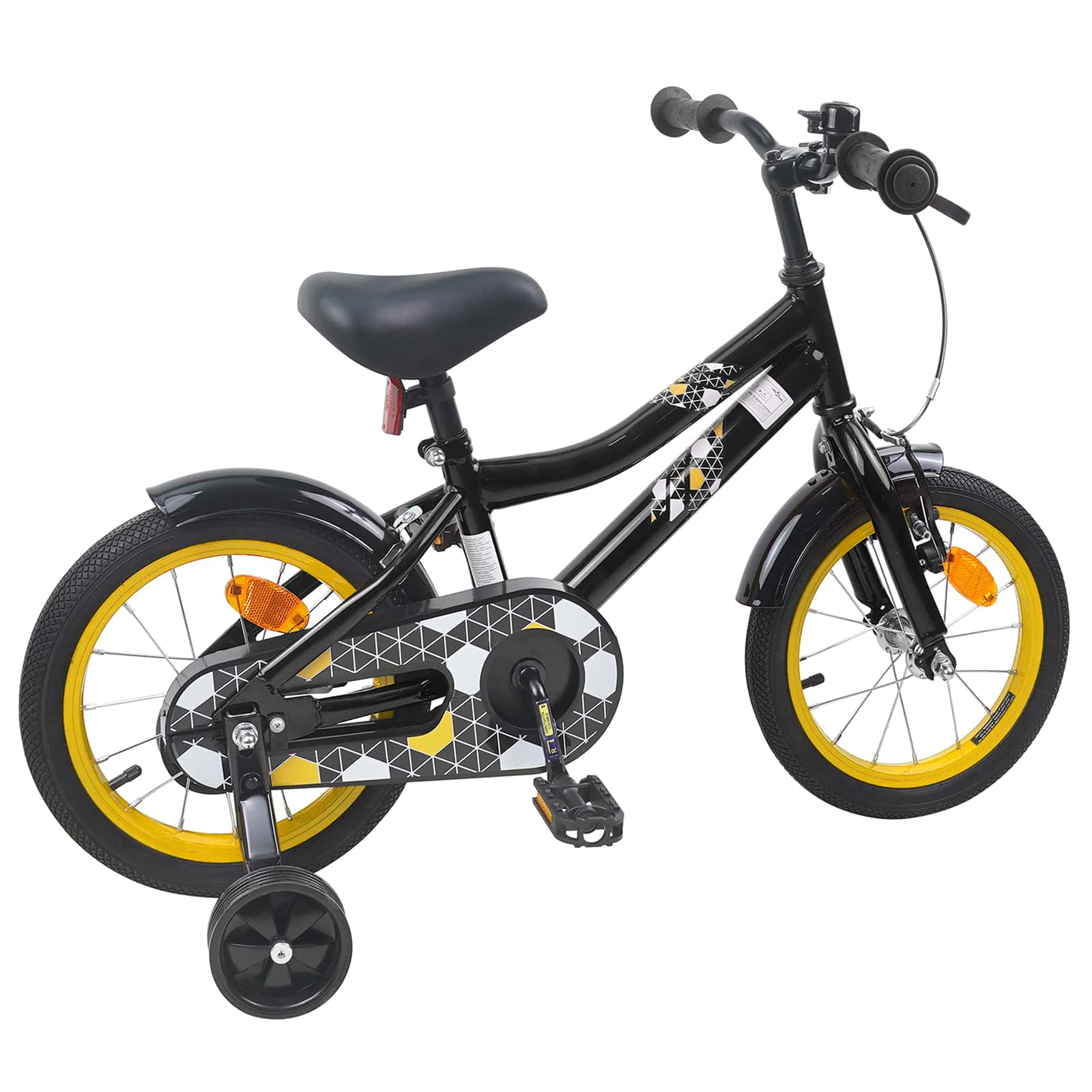 vidaXL Kinderfiets 20 Inch voor 6-11 jaar oud Zwart