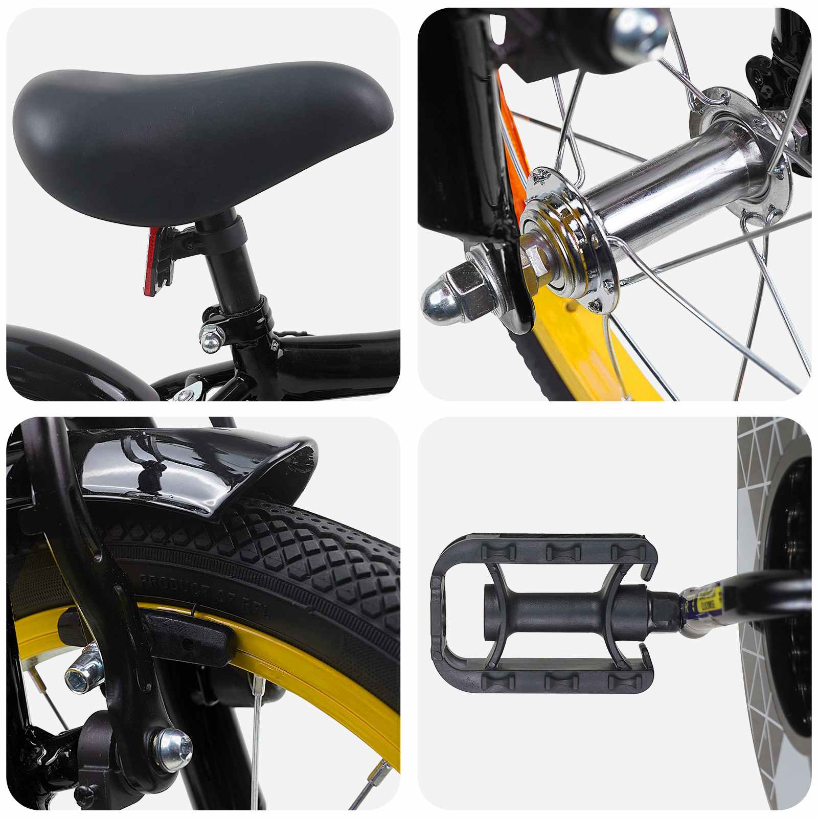 vidaXL Kinderfiets 20 Inch voor 6-11 jaar oud Zwart