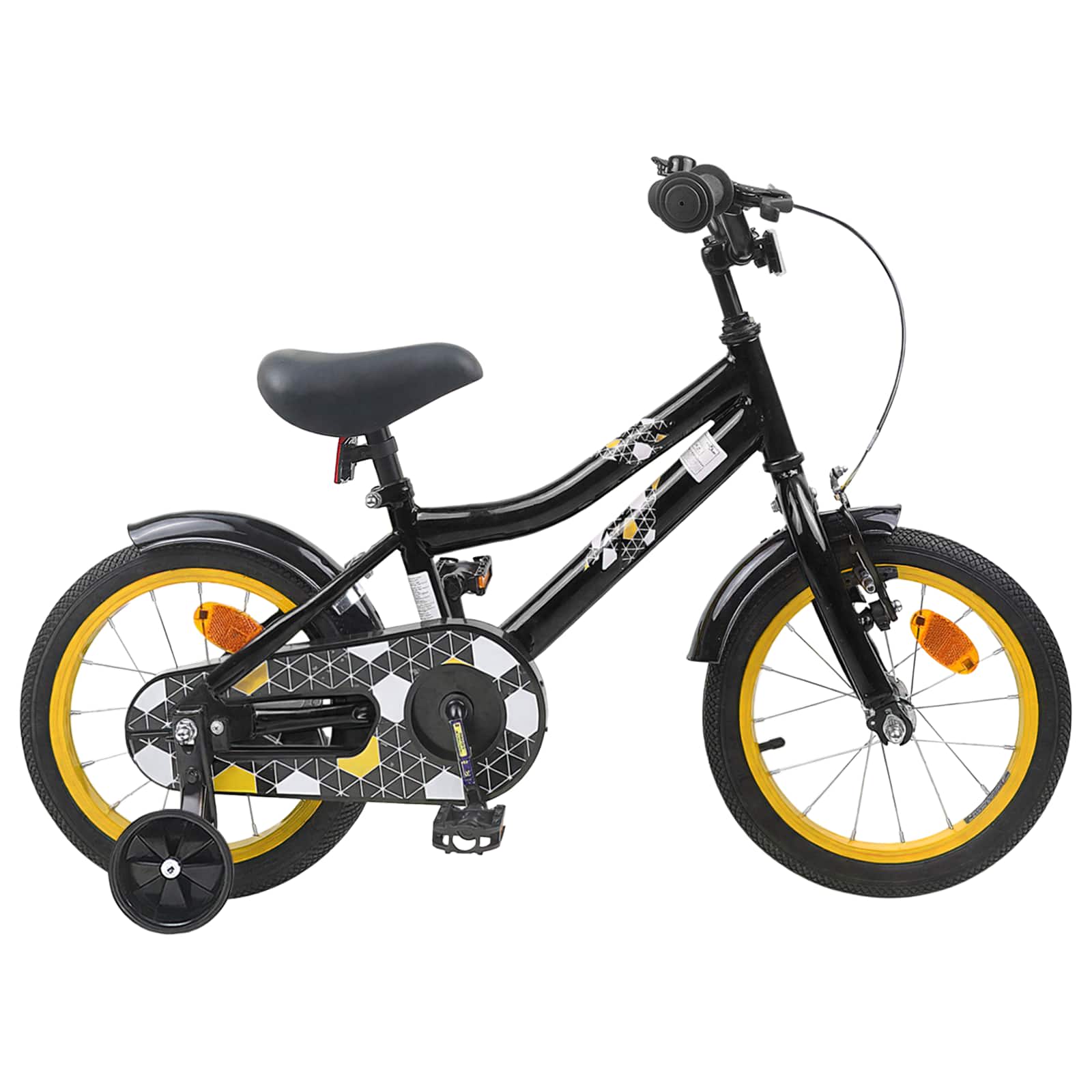 vidaXL Kinderfiets 20 Inch voor 6-11 jaar oud Zwart