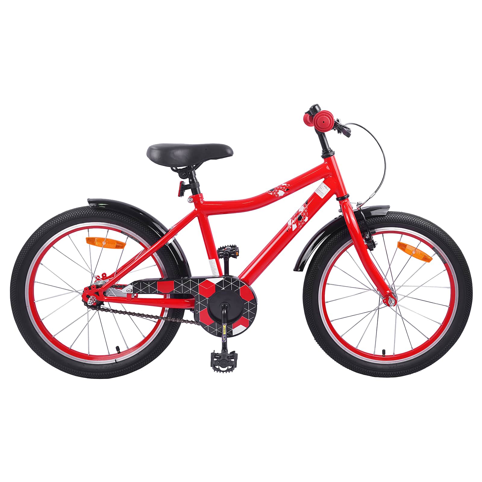 vidaXL Kinderfiets 20 Inch voor 6-11 jaar oud Zwart