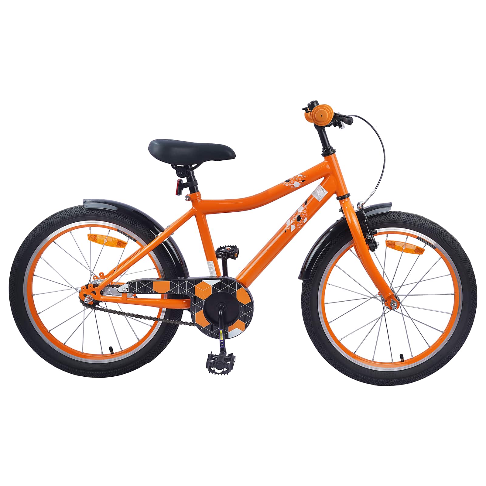 vidaXL Kinderfiets 20 Inch voor 6-11 jaar oud Zwart