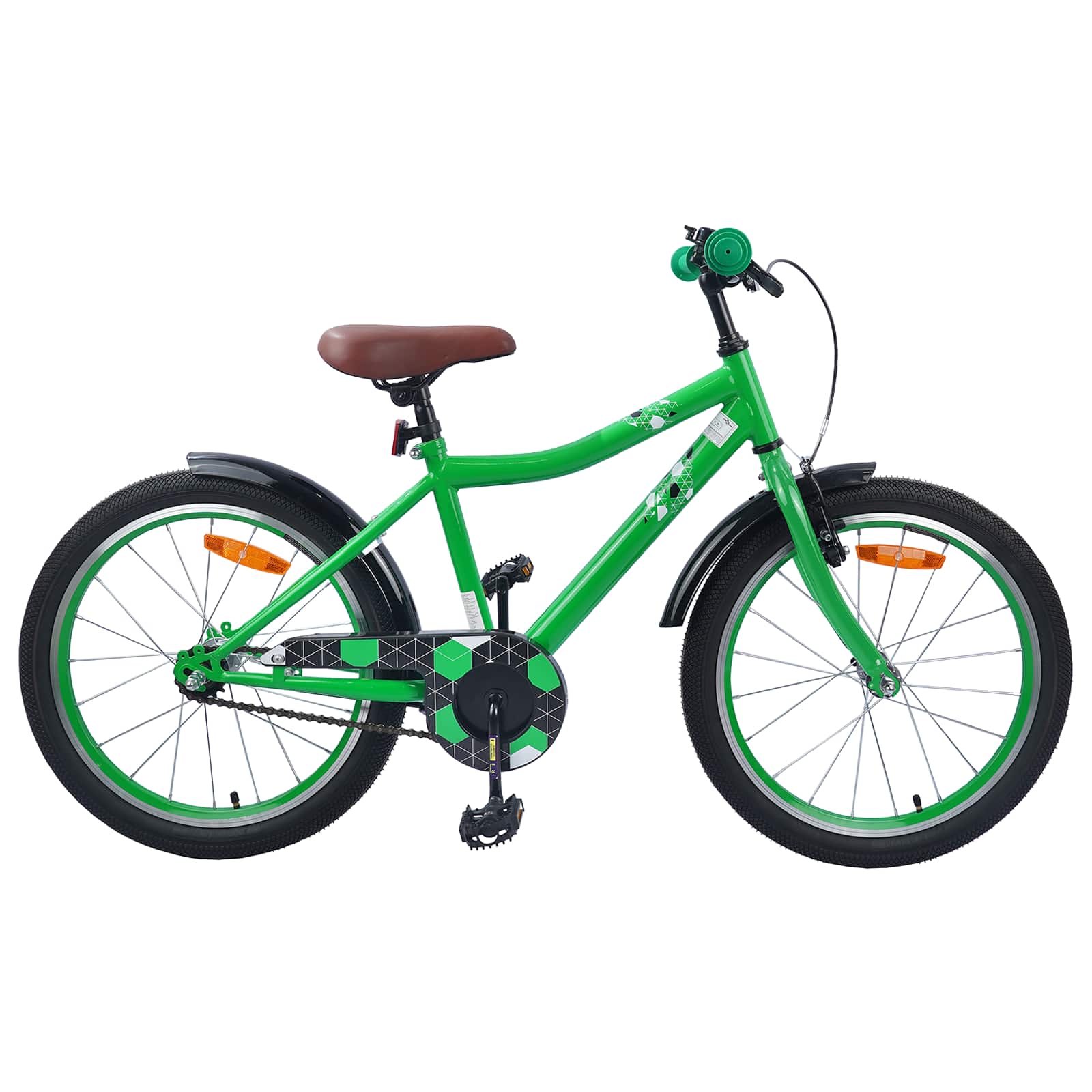 vidaXL Kinderfiets 20 Inch voor 6-11 jaar oud Zwart