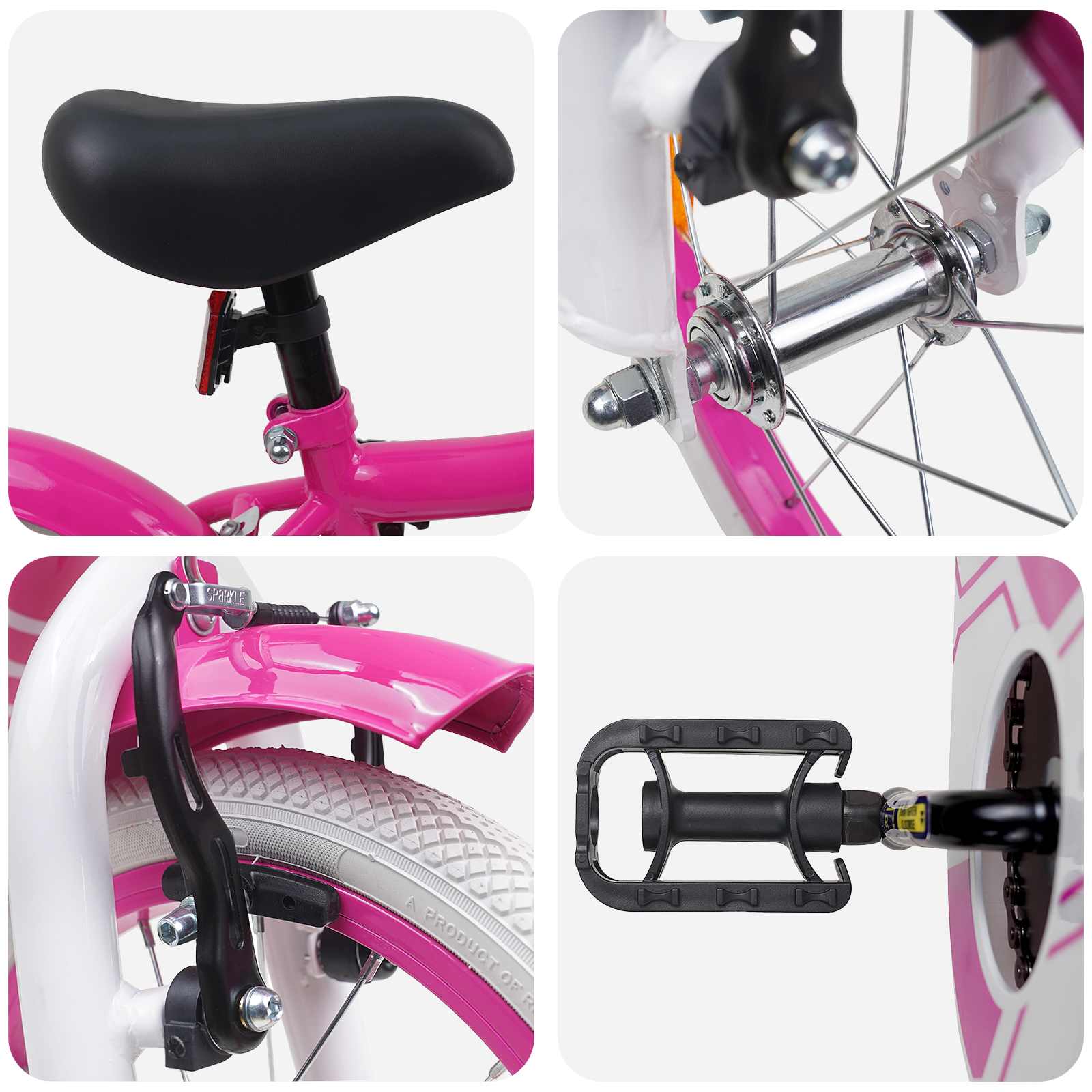 vidaXL Kinderfiets 20 Inch voor 6-11 jaar oud Roze