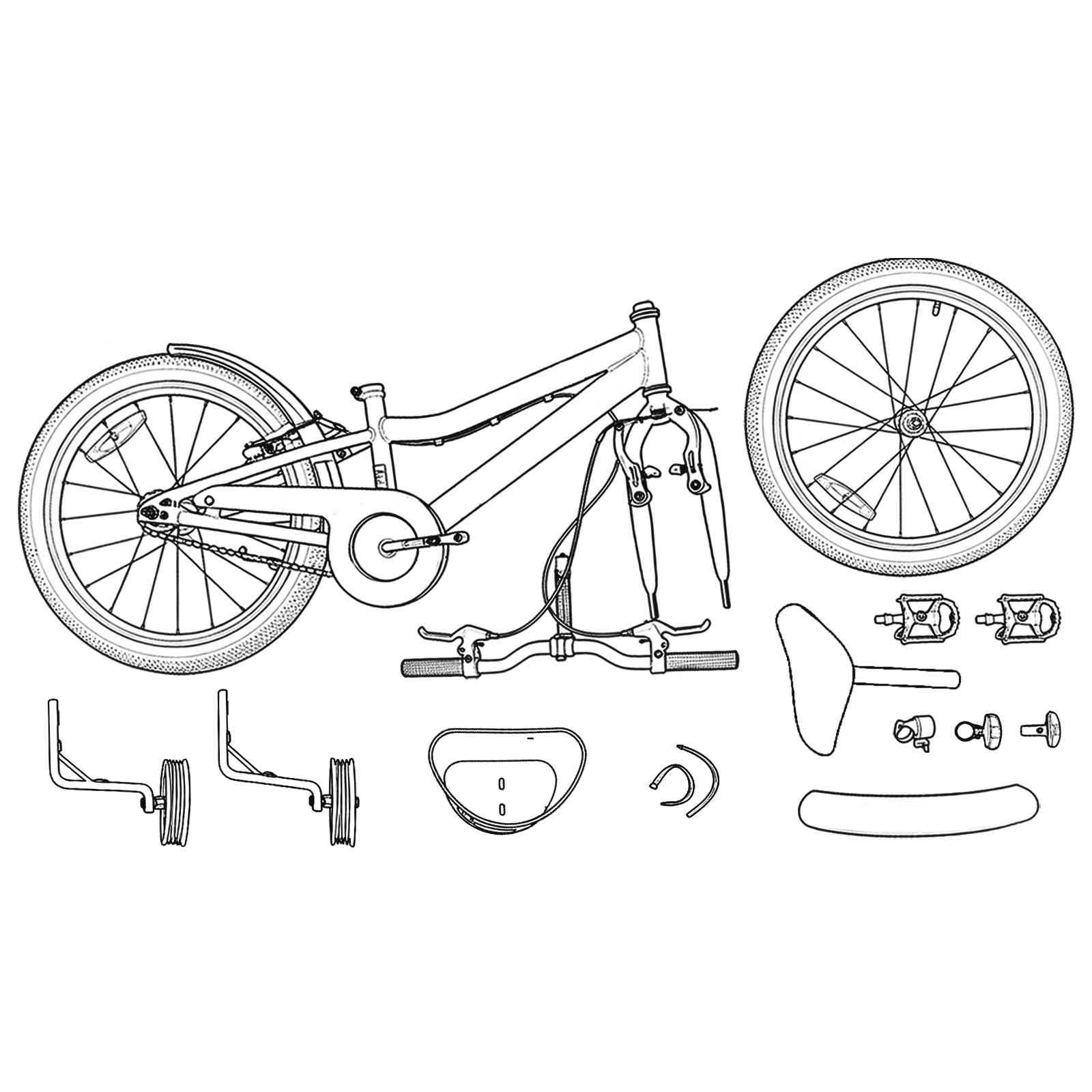 vidaXL Kinderfiets 20 Inch voor 6-11 jaar oud Roze