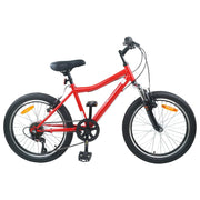 vidaXL Kinderfiets 24 Inch 6-Speed voor 8-12 jaar oud Rood