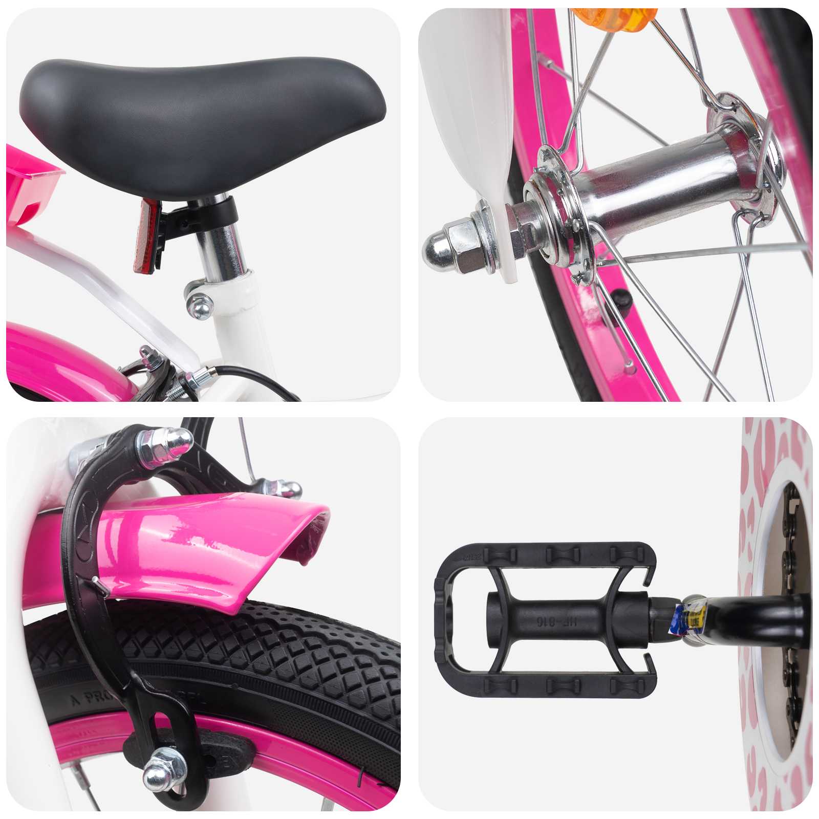 vidaXL Kinderfiets 20 Inch voor 6-11 jaar oud Donkerroze