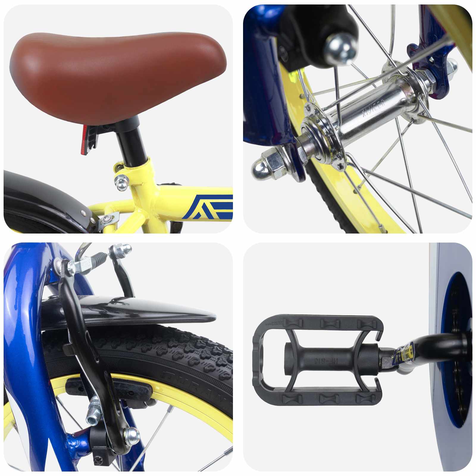 vidaXL Kinderfiets 20 Inch voor 6-11 jaar oud Geel