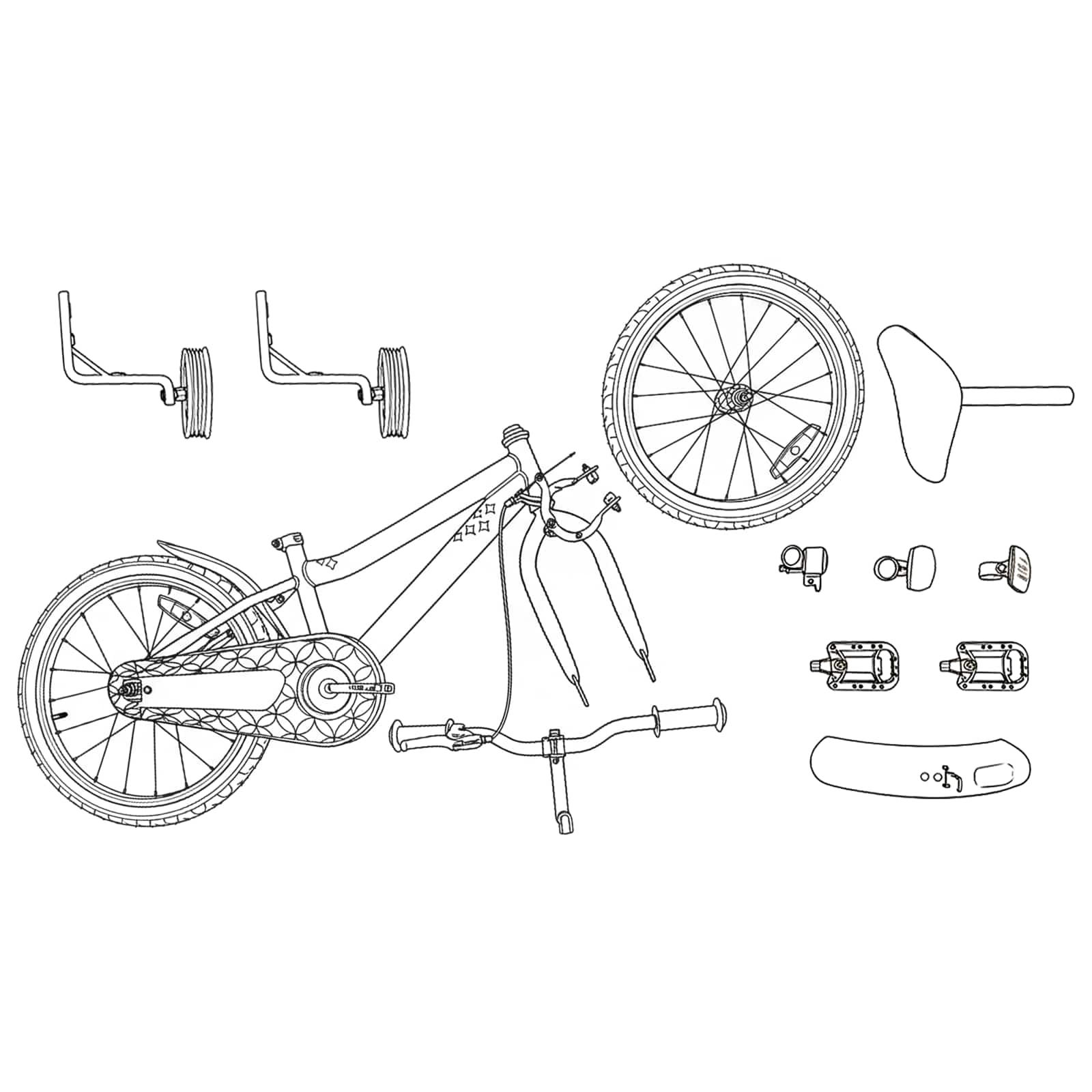 vidaXL Kinderfiets 20 Inch voor 6-11 jaar oud Geel