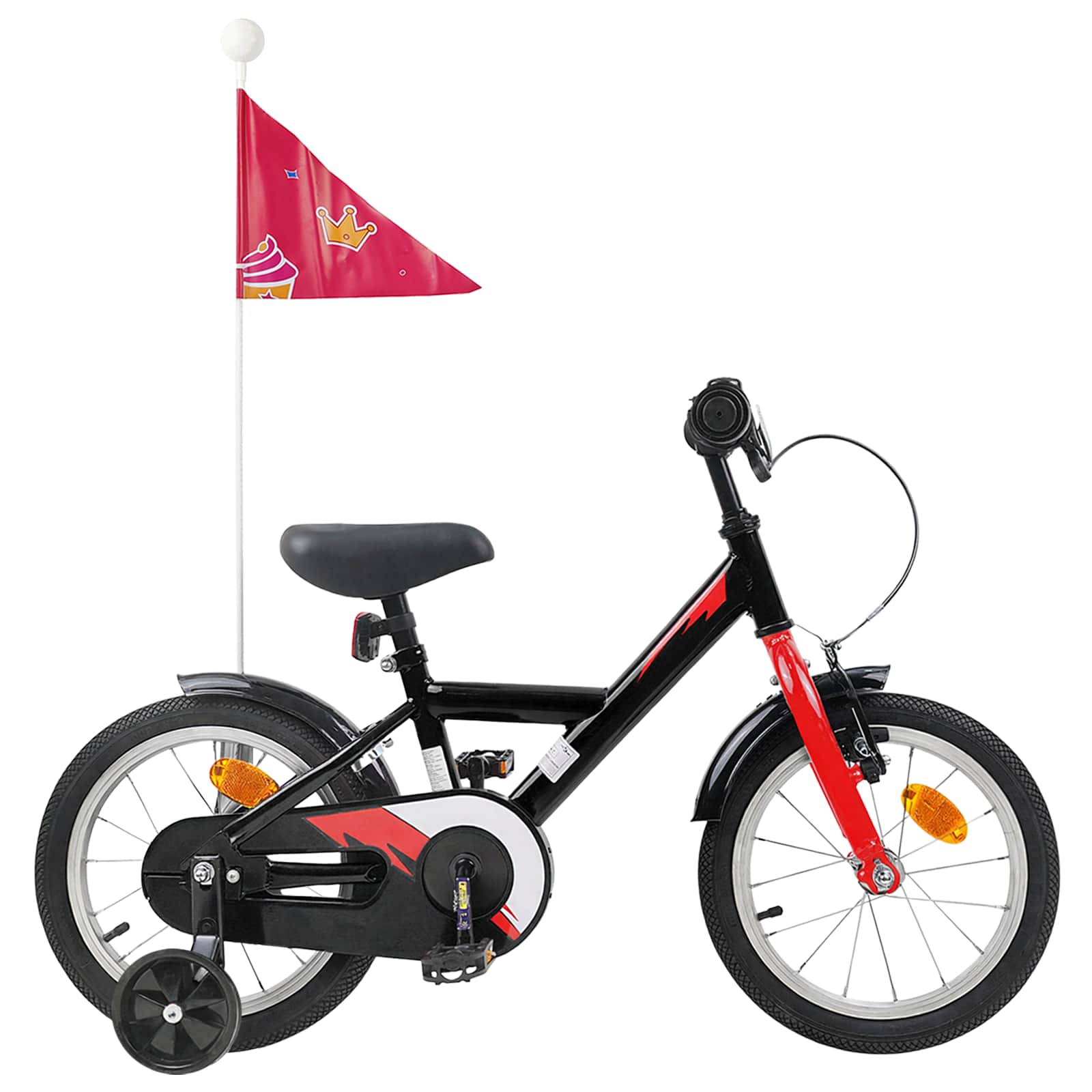 vidaXL Kinderfiets 20 Inch voor 6-11 jaar oud Zwart
