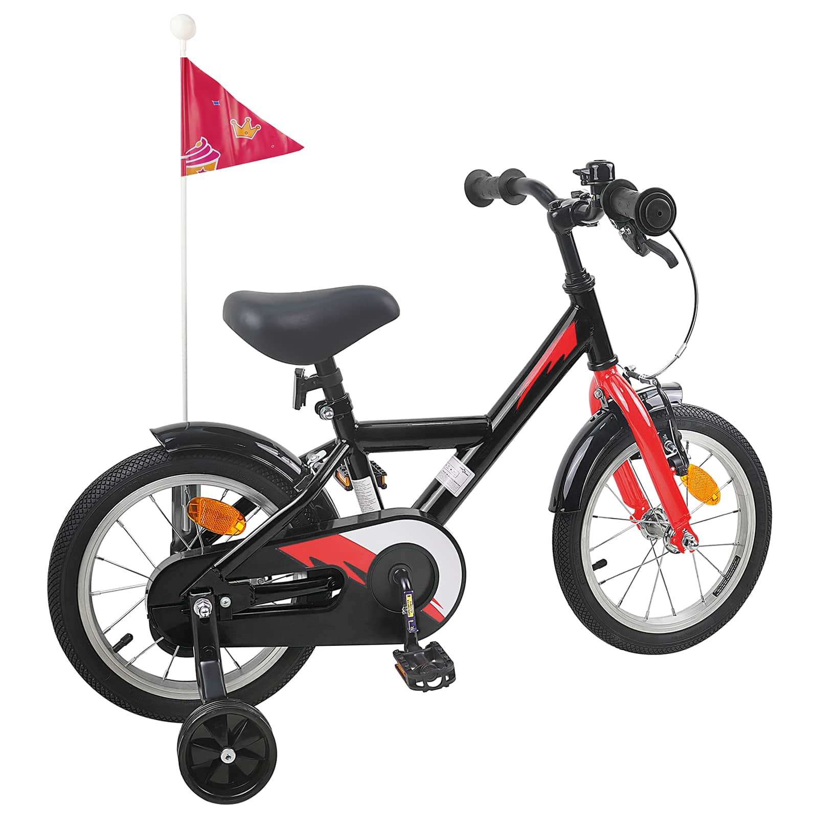 vidaXL Kinderfiets 20 Inch voor 6-11 jaar oud Zwart
