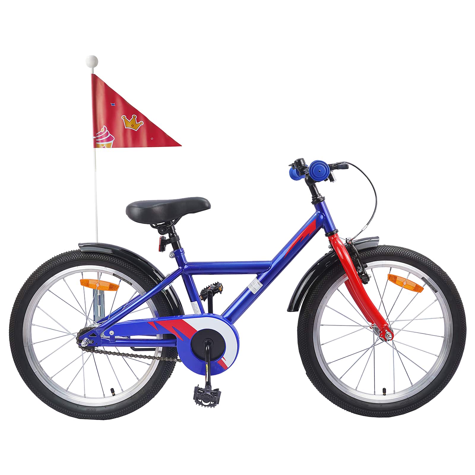 vidaXL Kinderfiets 20 Inch voor 6-11 jaar oud Zwart