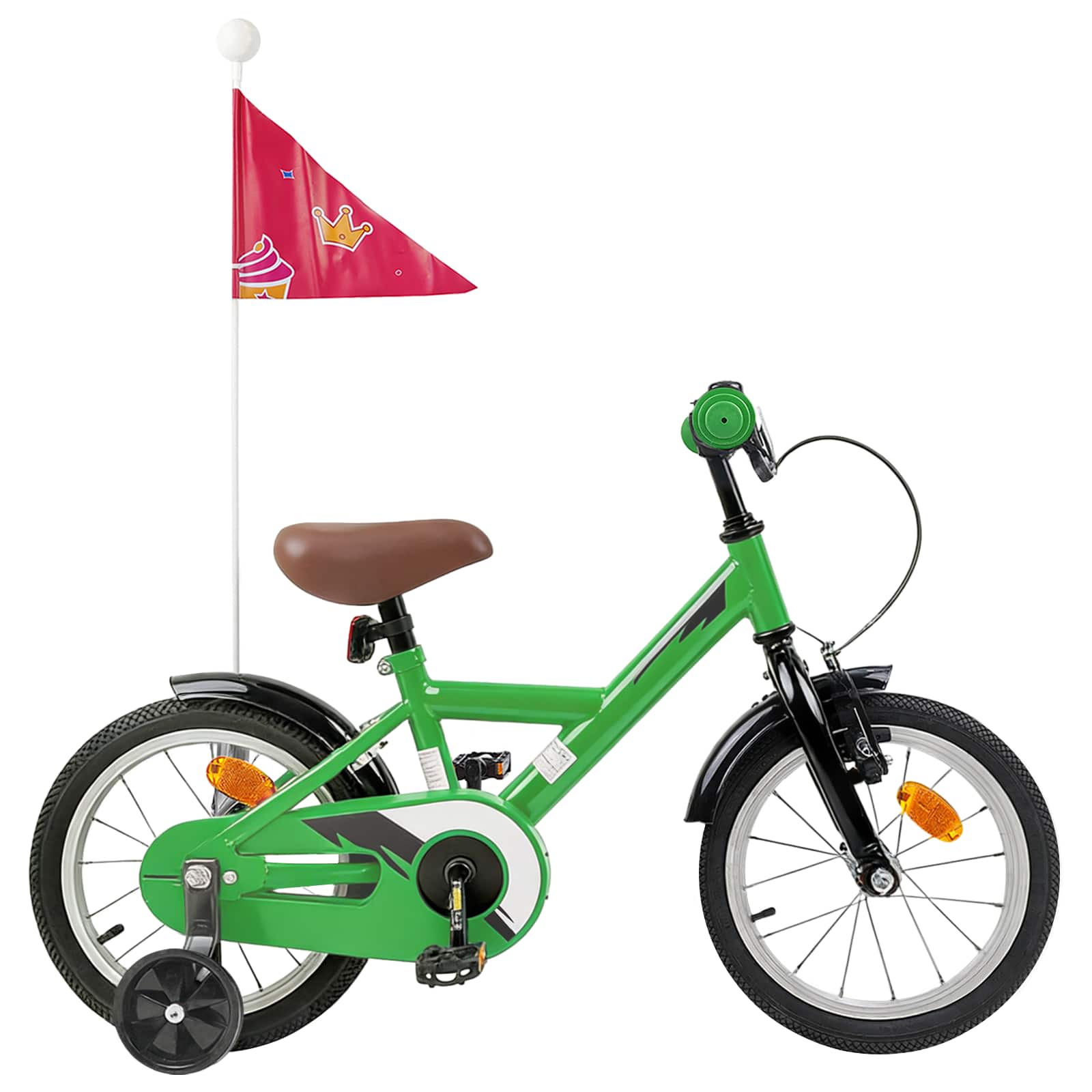 vidaXL Kinderfiets 20 Inch voor 6-11 jaar oud Zwart