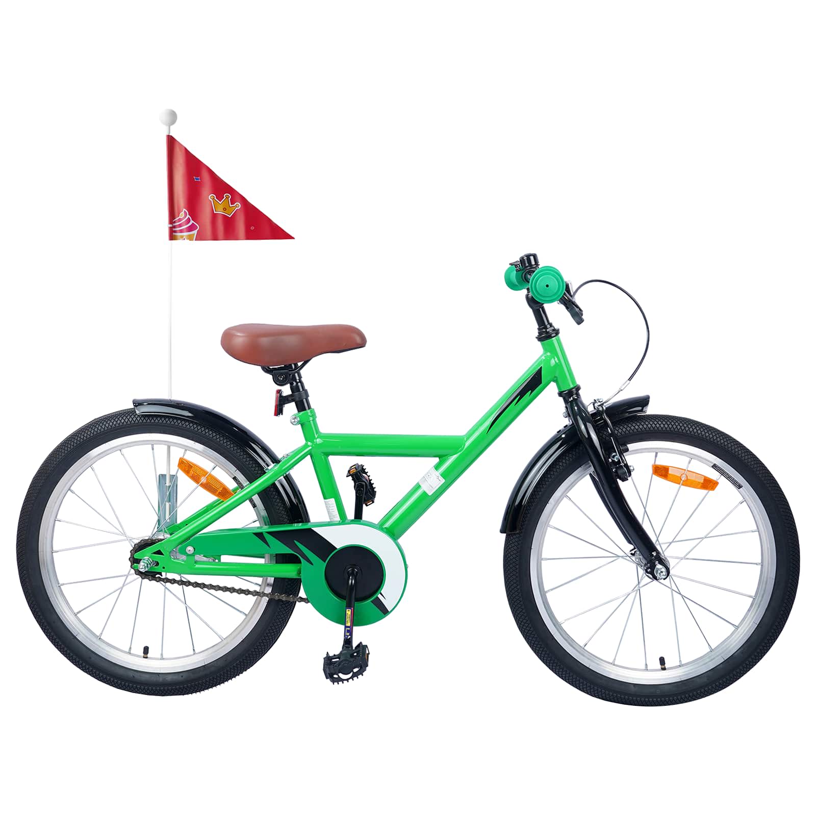 vidaXL Kinderfiets 20 Inch voor 6-11 jaar oud Zwart
