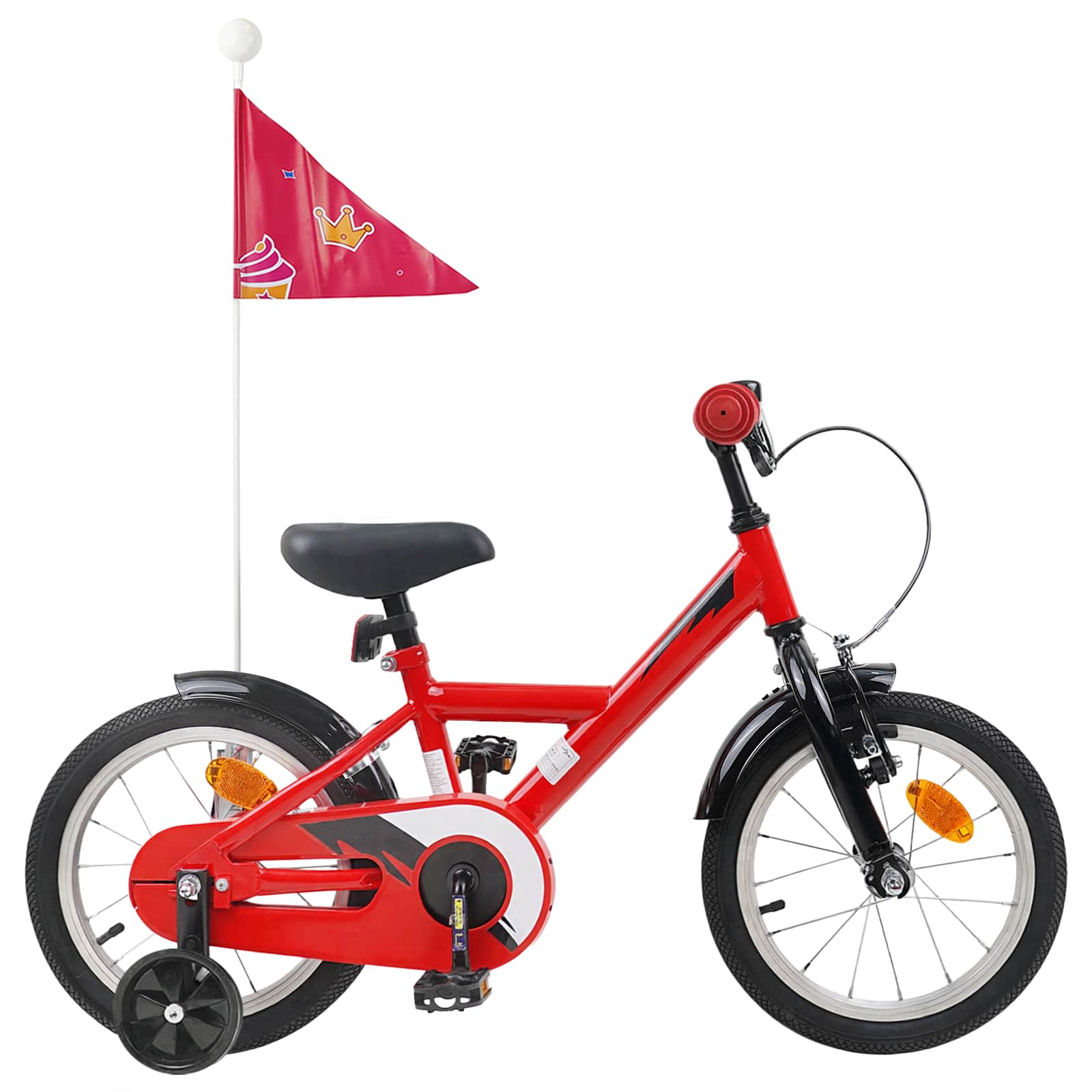 vidaXL Kinderfiets 20 Inch voor 6-11 jaar oud Zwart