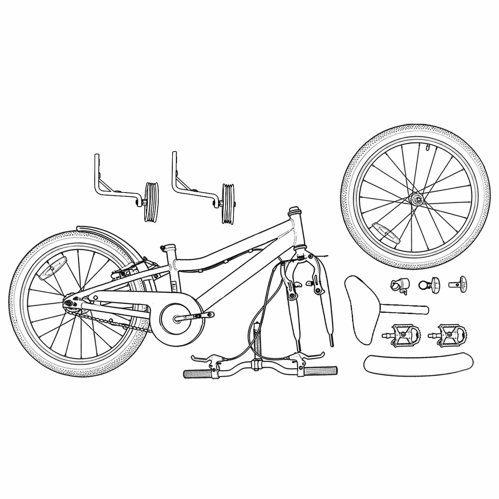 vidaXL Kinderfiets 20 Inch voor 6-11 jaar oud Lichtblauw