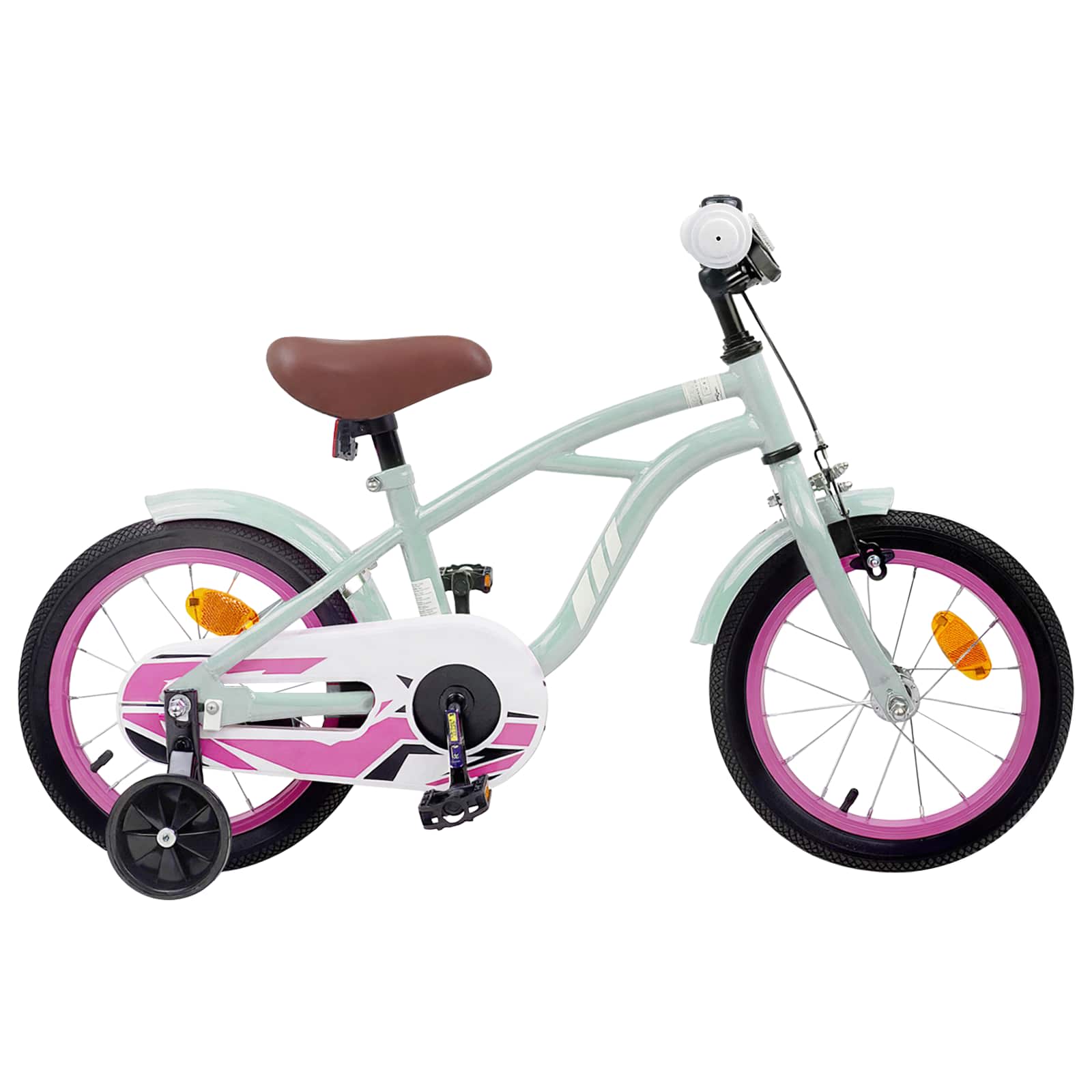 vidaXL Kinderfiets 20 Inch voor 6-11 jaar oud Donkerroze
