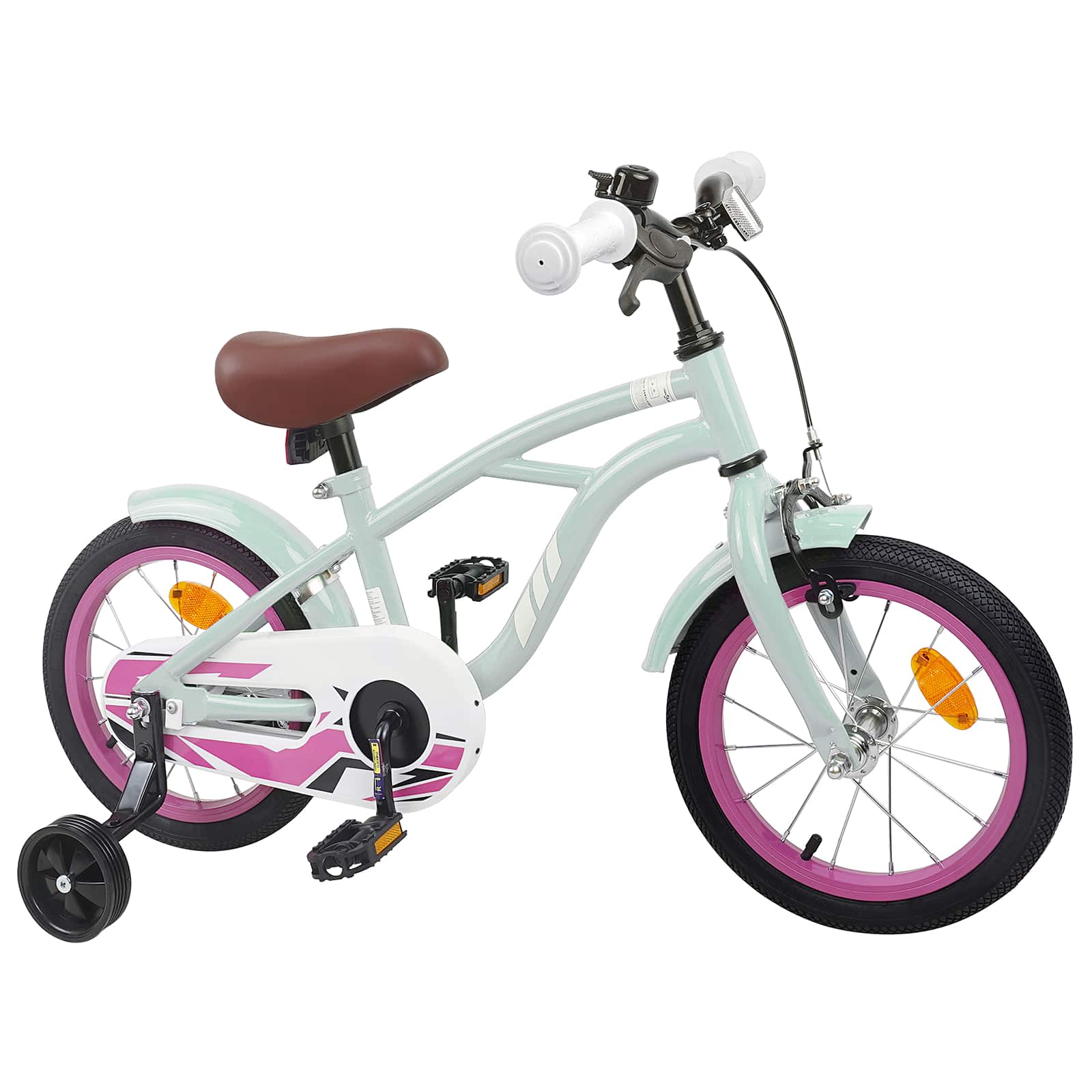 vidaXL Kinderfiets 20 Inch voor 6-11 jaar oud Donkerroze