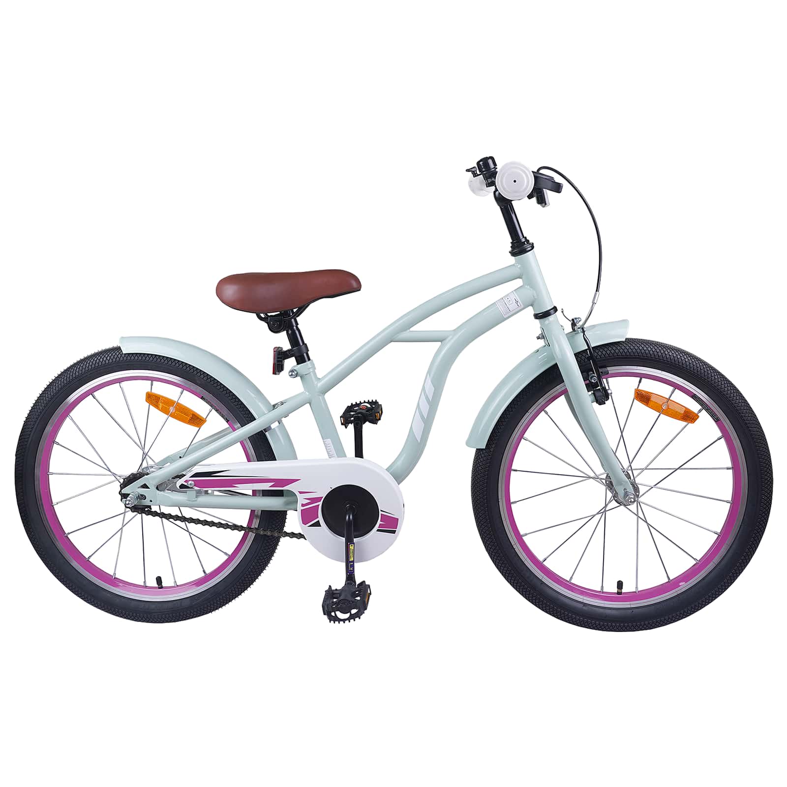 vidaXL Kinderfiets 20 Inch voor 6-11 jaar oud Donkerroze