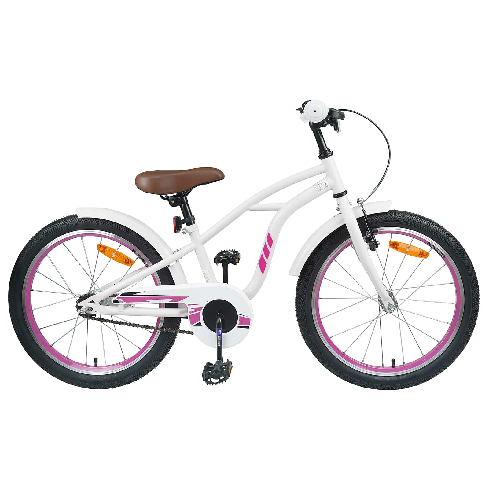 vidaXL Kinderfiets 20 Inch voor 6-11 jaar oud Donkerroze