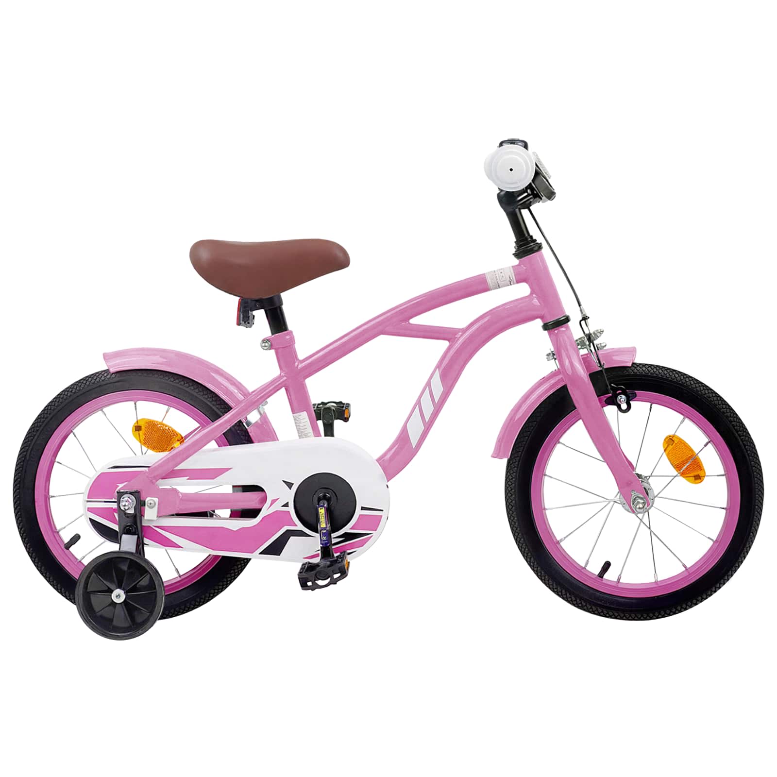 vidaXL Kinderfiets 20 Inch voor 6-11 jaar oud Donkerroze