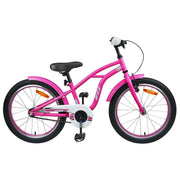 vidaXL Kinderfiets 20 Inch voor 6-11 jaar oud Donkerroze