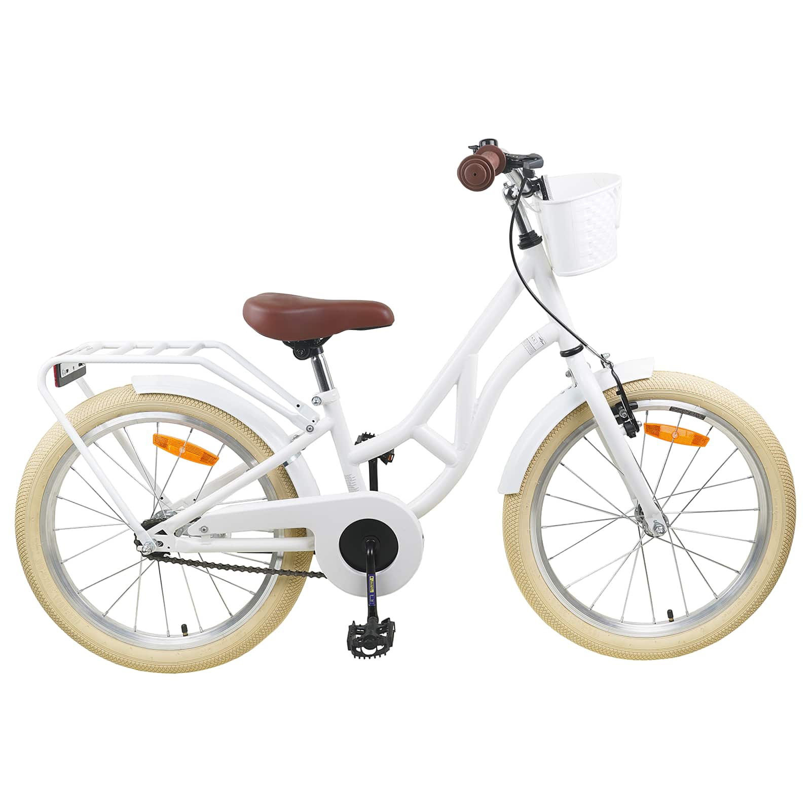 vidaXL Kinderfiets 20 Inch voor 6-11 jaar oud Zwart