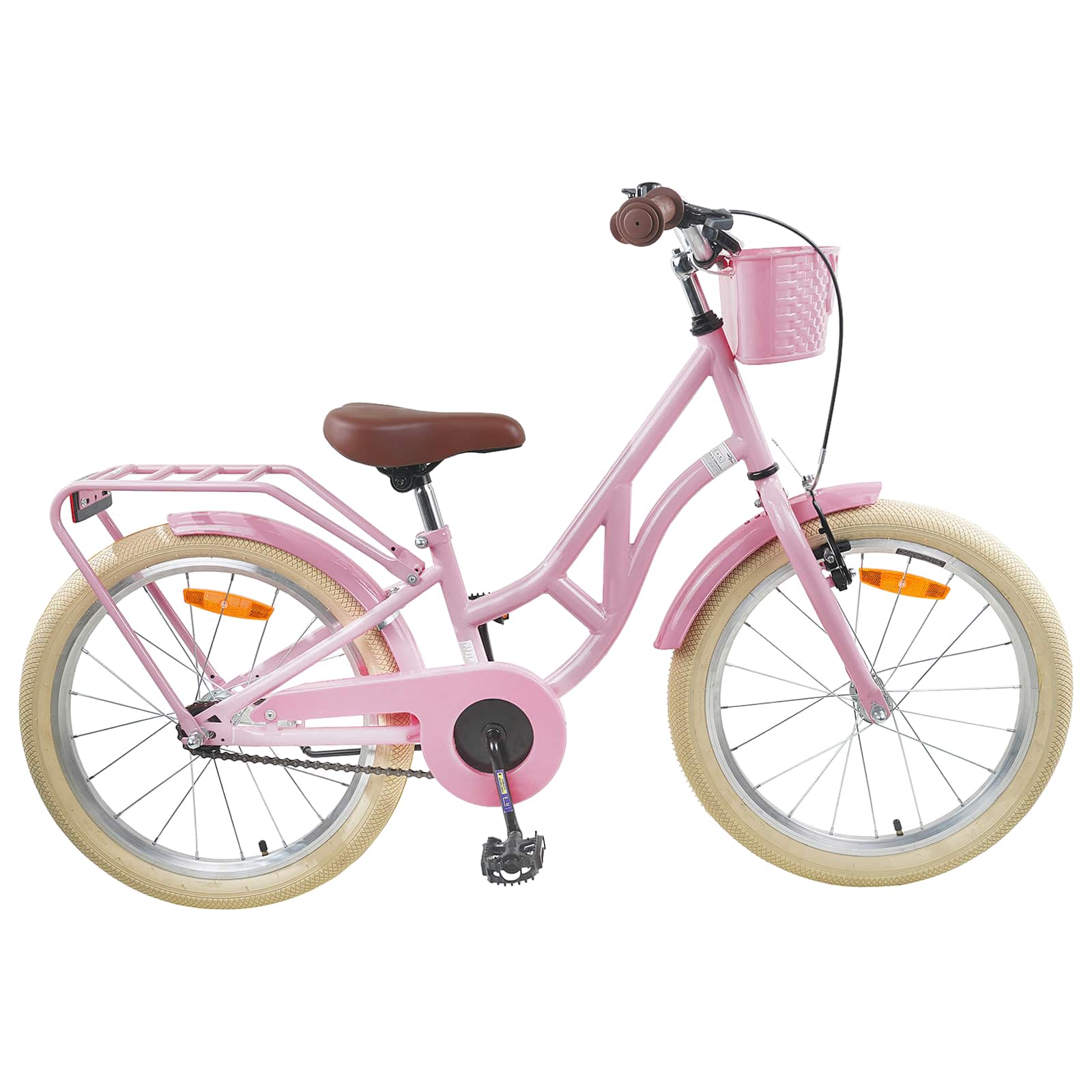 vidaXL Kinderfiets 20 Inch voor 6-11 jaar oud Zwart