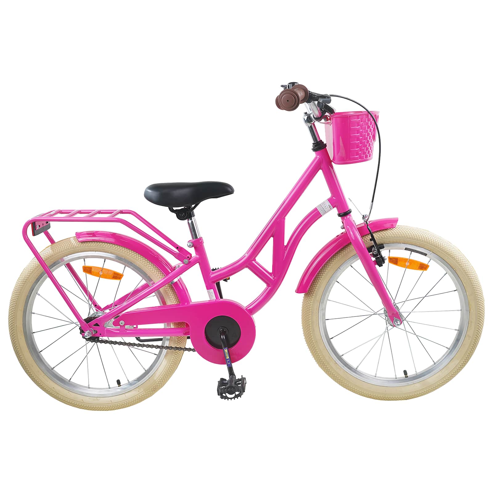 vidaXL Kinderfiets 20 Inch voor 6-11 jaar oud Zwart
