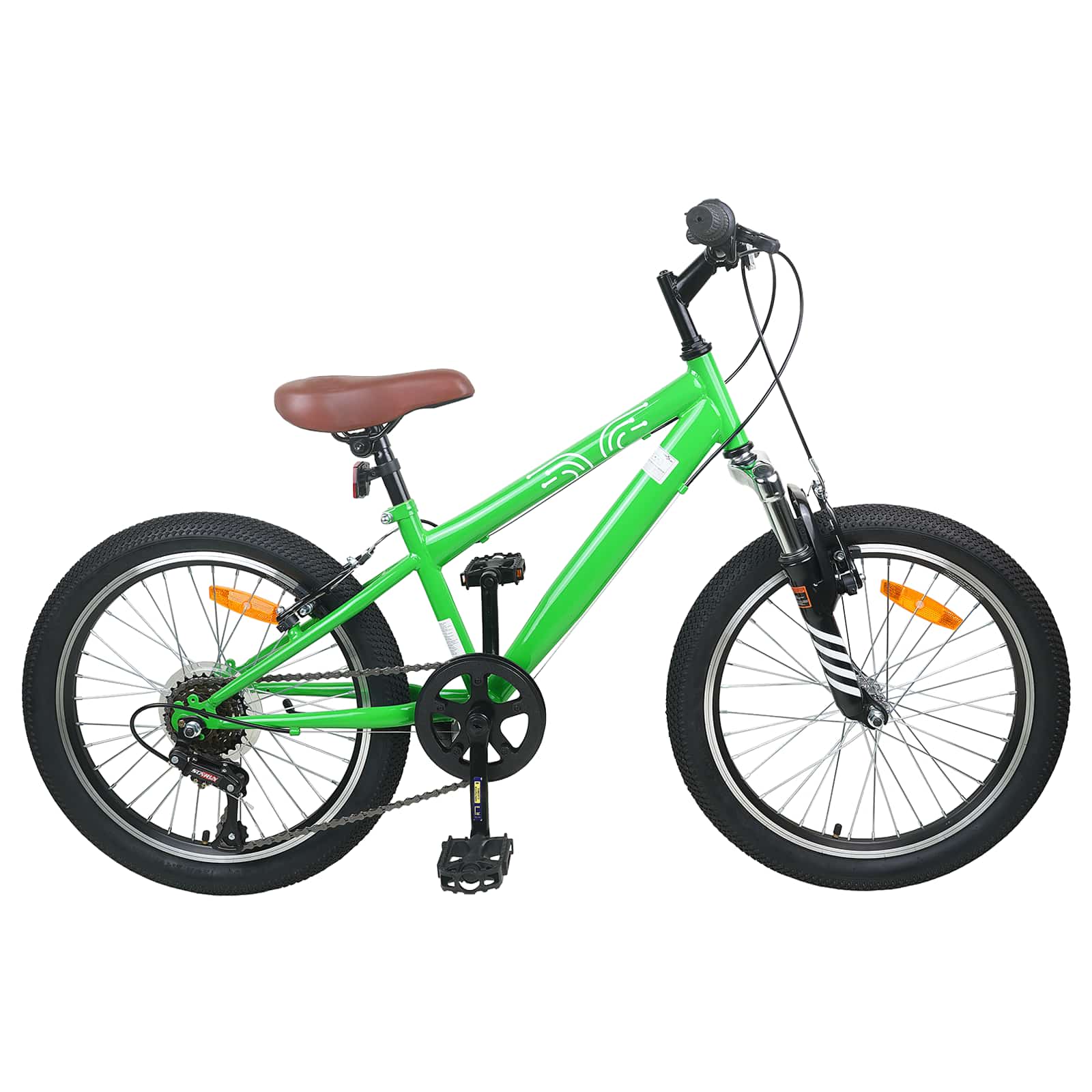 vidaXL Kids Mountain Bike 20 Inch 6-Speed voor 5-8 jaar oud Wit
