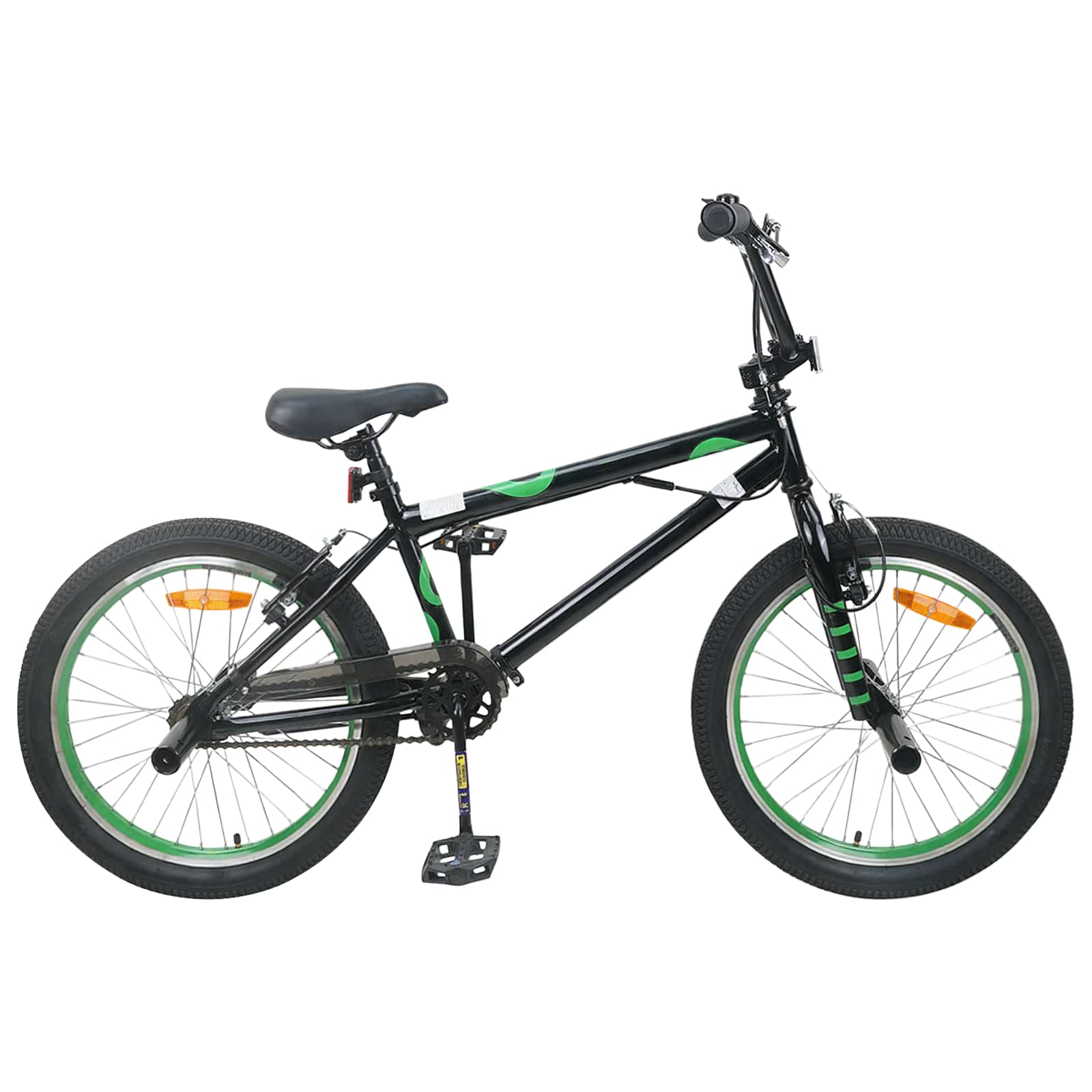 vidaXL BMX Fiets 20 Inch voor boven de 9 jaar Zwart