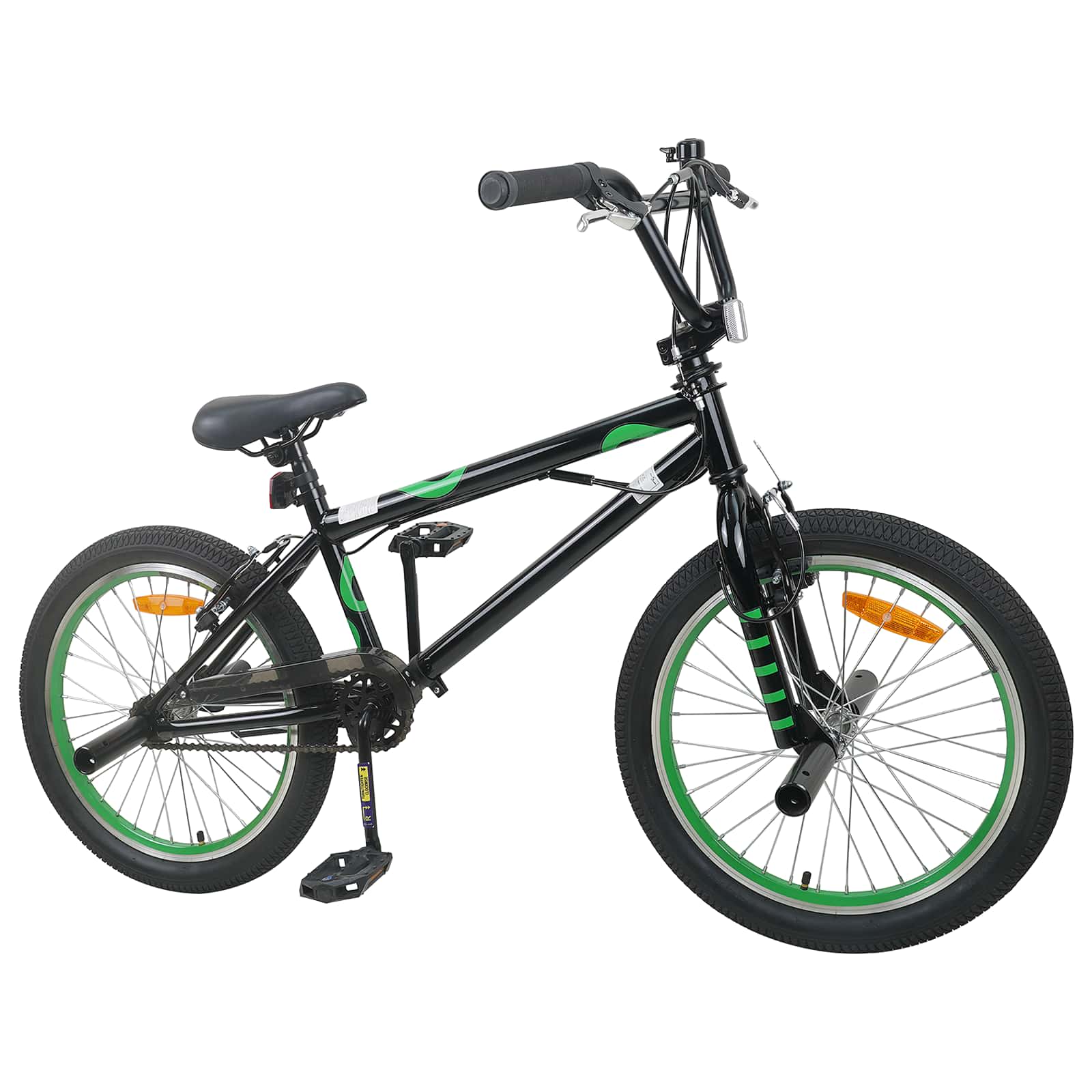 vidaXL BMX Fiets 20 Inch voor boven de 9 jaar Zwart